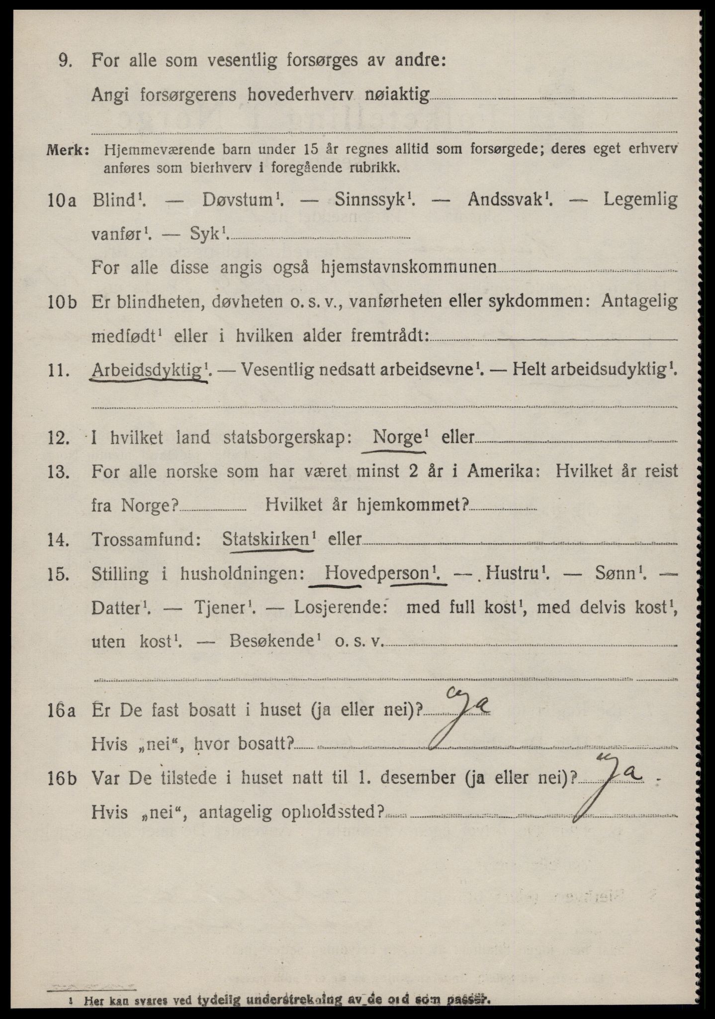 SAT, 1920 census for Haram, 1920, p. 5286