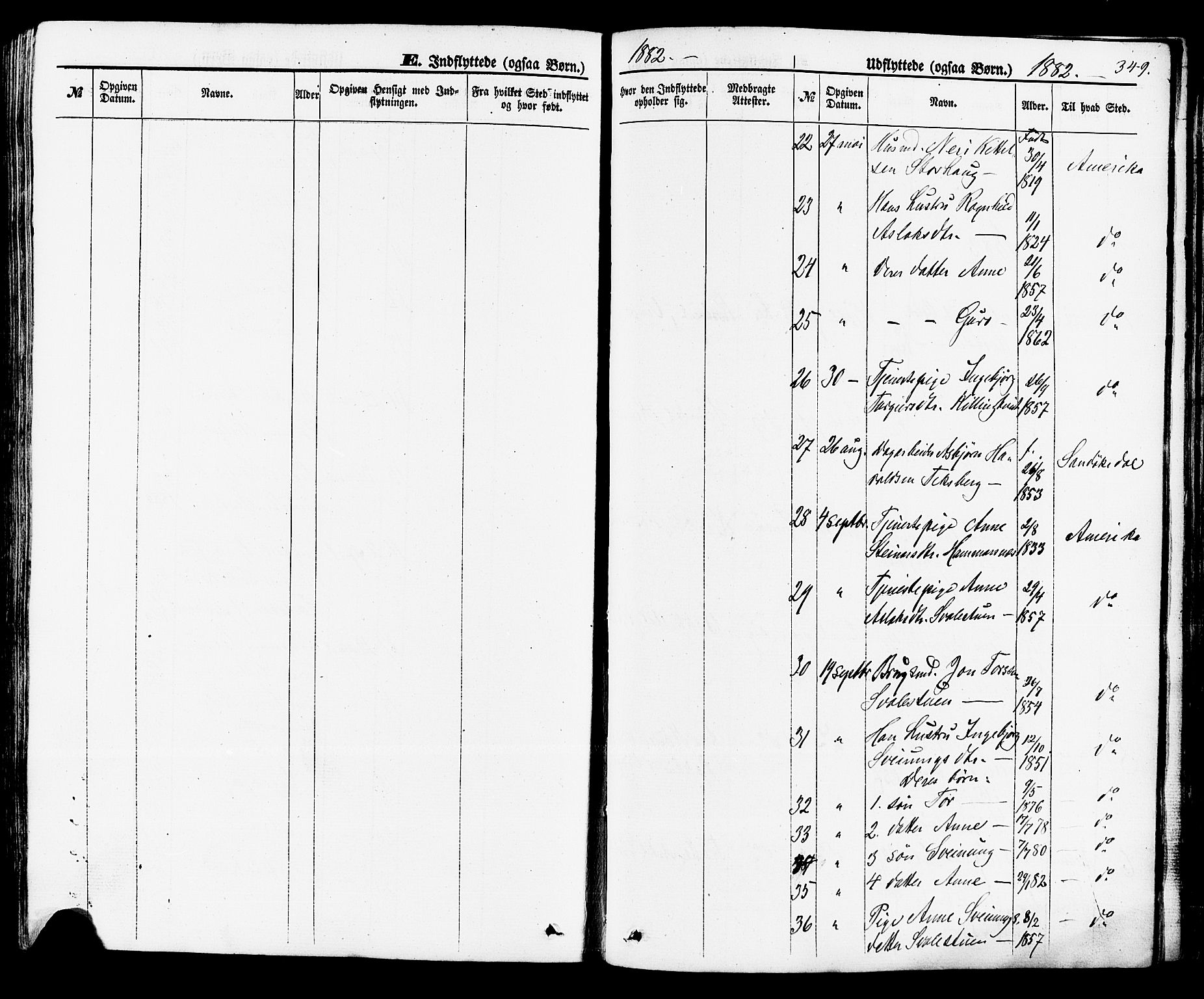 Rauland kirkebøker, AV/SAKO-A-292/F/Fa/L0003: Parish register (official) no. I 3, 1859-1886, p. 349