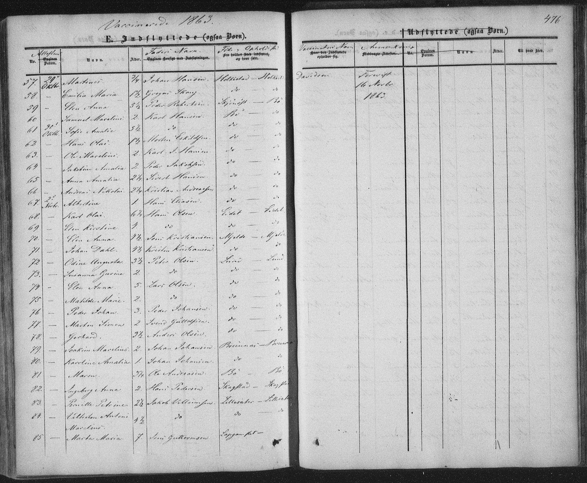 Ministerialprotokoller, klokkerbøker og fødselsregistre - Nordland, AV/SAT-A-1459/855/L0800: Parish register (official) no. 855A08, 1852-1864, p. 476