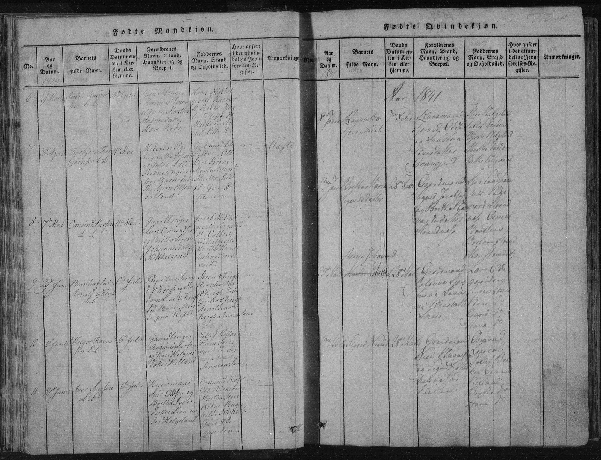 Vikedal sokneprestkontor, SAST/A-101840/01/IV: Parish register (official) no. A 4, 1816-1850, p. 47