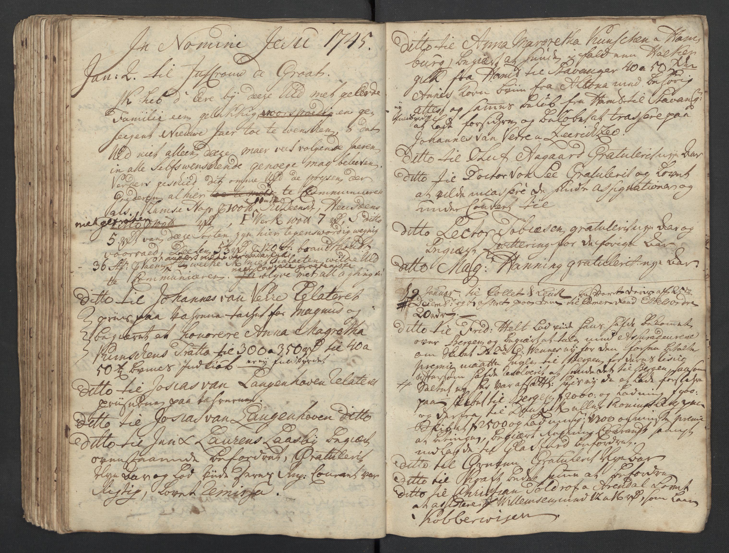 Pa 0119 - Smith, Lauritz Andersen og Lauritz Lauritzen, SAST/A-100231/O/L0001: Kopibøker m.m., 1740-1745, p. 132