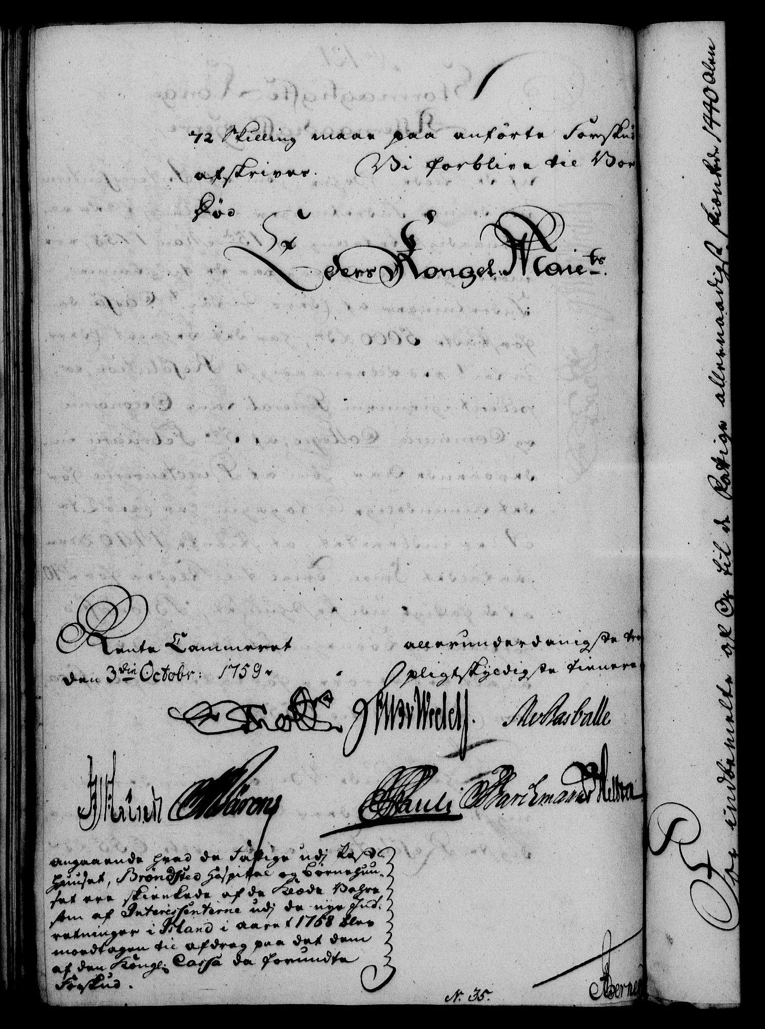 Rentekammeret, Kammerkanselliet, RA/EA-3111/G/Gf/Gfa/L0041: Norsk relasjons- og resolusjonsprotokoll (merket RK 52.41), 1759, p. 624
