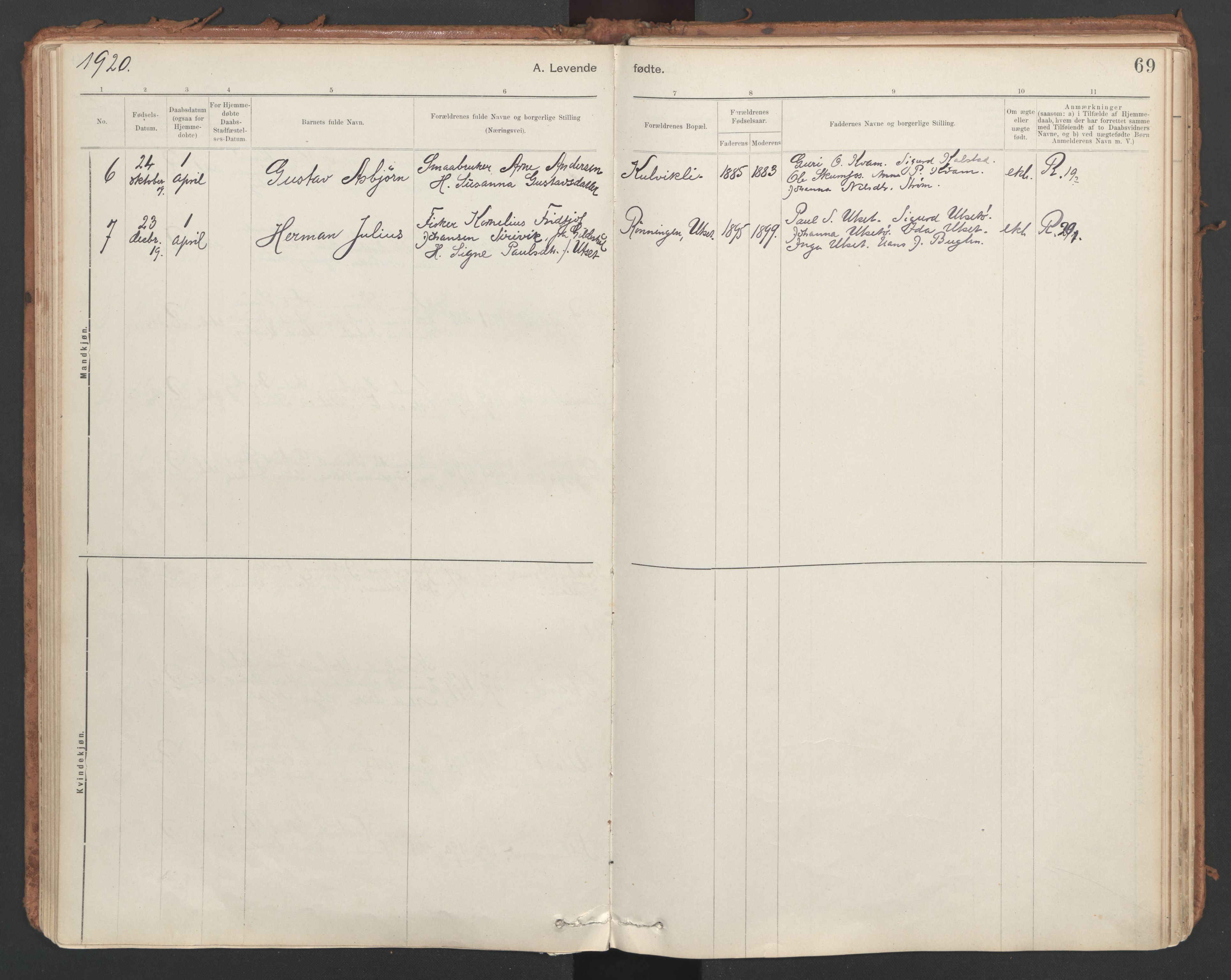 Ministerialprotokoller, klokkerbøker og fødselsregistre - Sør-Trøndelag, SAT/A-1456/639/L0572: Parish register (official) no. 639A01, 1890-1920, p. 69
