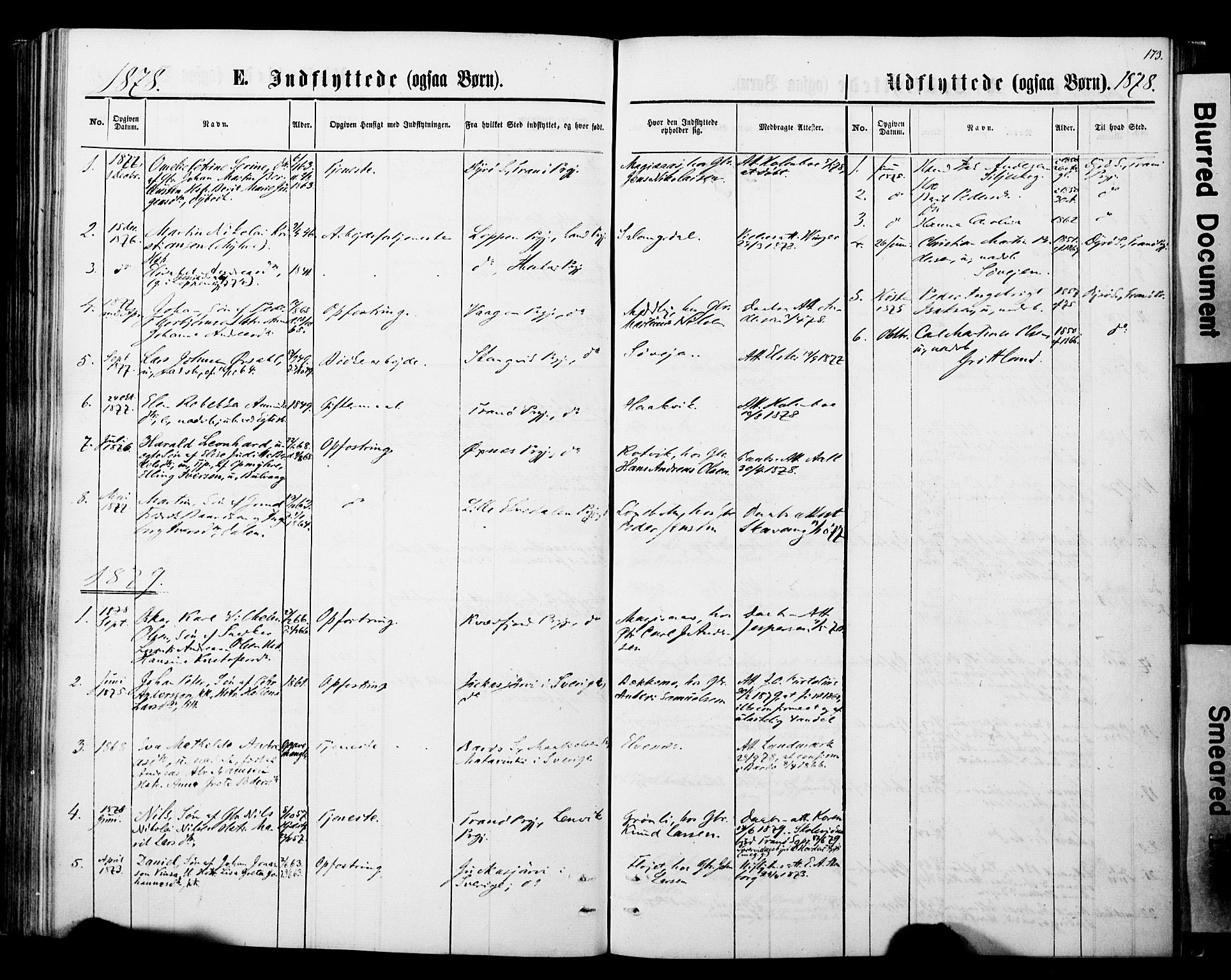 Ibestad sokneprestembete, SATØ/S-0077/H/Ha/Haa/L0013kirke: Parish register (official) no. 13, 1865-1879, p. 173