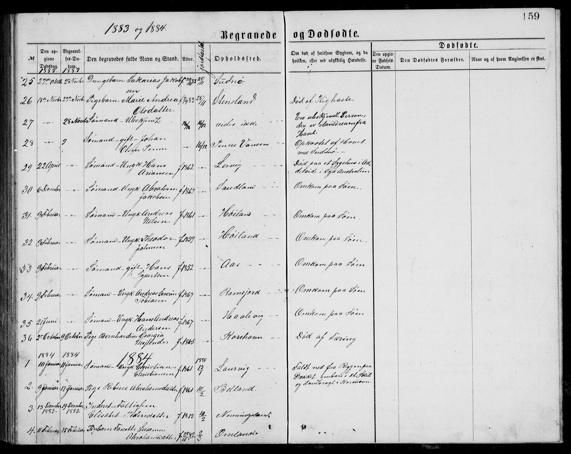 Lyngdal sokneprestkontor, AV/SAK-1111-0029/F/Fb/Fba/L0002: Parish register (copy) no. B 2, 1876-1886, p. 159