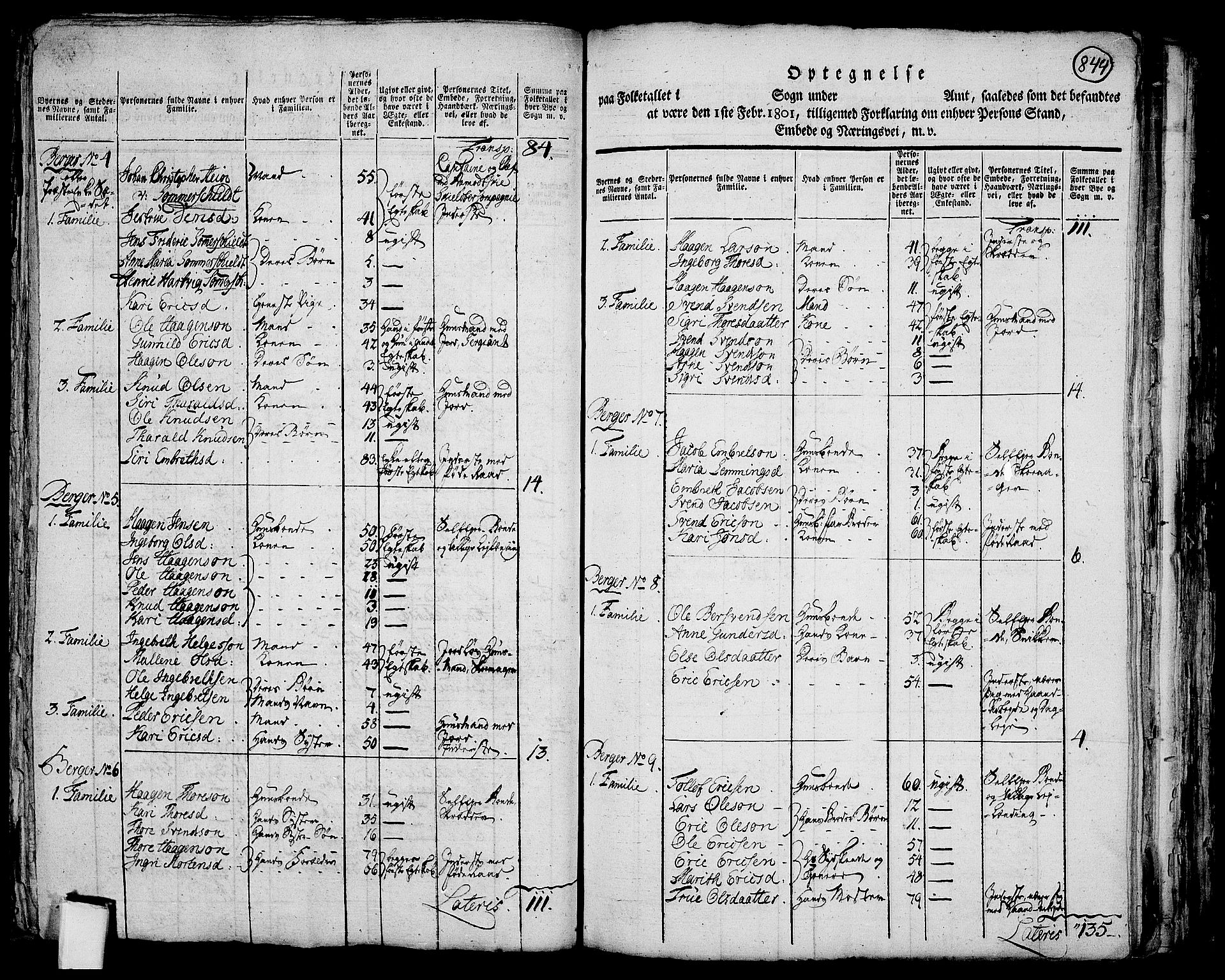 RA, 1801 census for 0432P Rendalen, 1801, p. 843b-844a