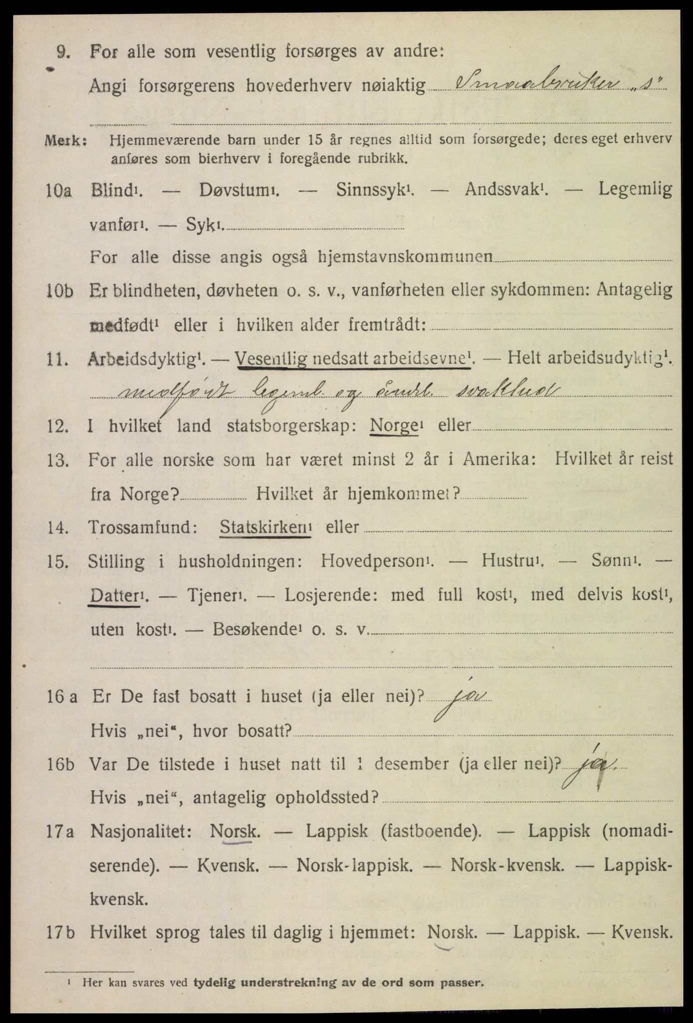 SAT, 1920 census for Inderøy, 1920, p. 6010