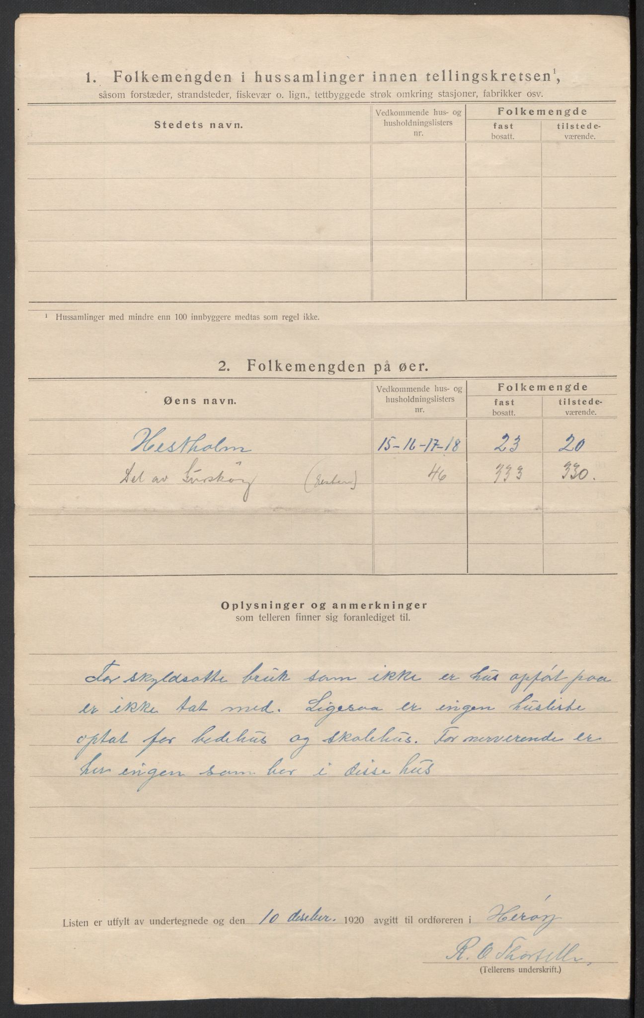 SAT, 1920 census for Herøy (MR), 1920, p. 41