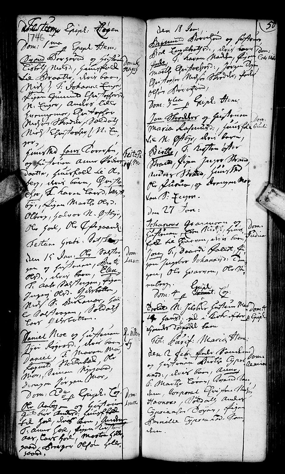 Høland prestekontor Kirkebøker, SAO/A-10346a/F/Fa/L0003: Parish register (official) no. I 3, 1739-1756, p. 50