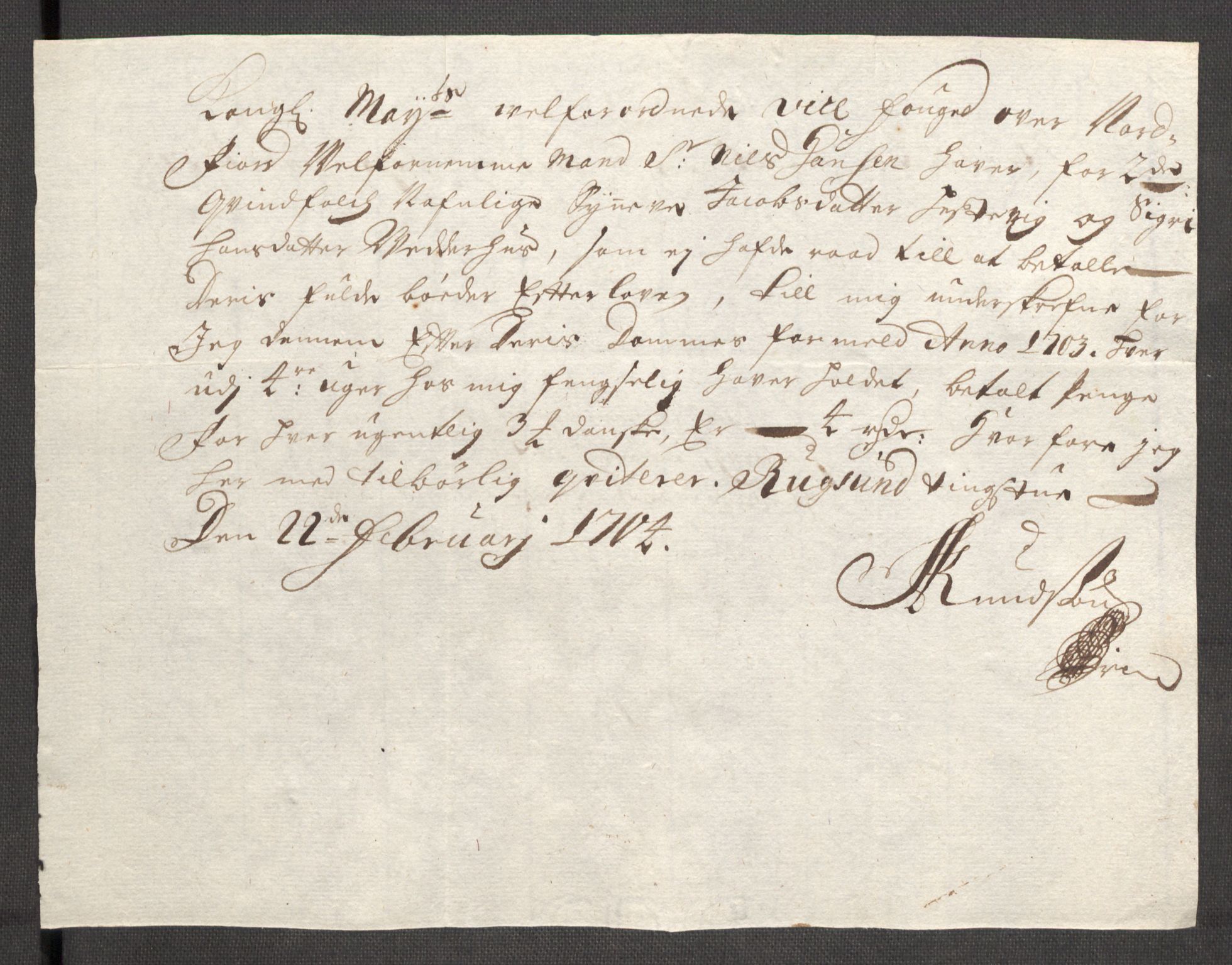 Rentekammeret inntil 1814, Reviderte regnskaper, Fogderegnskap, AV/RA-EA-4092/R53/L3427: Fogderegnskap Sunn- og Nordfjord, 1703, p. 287