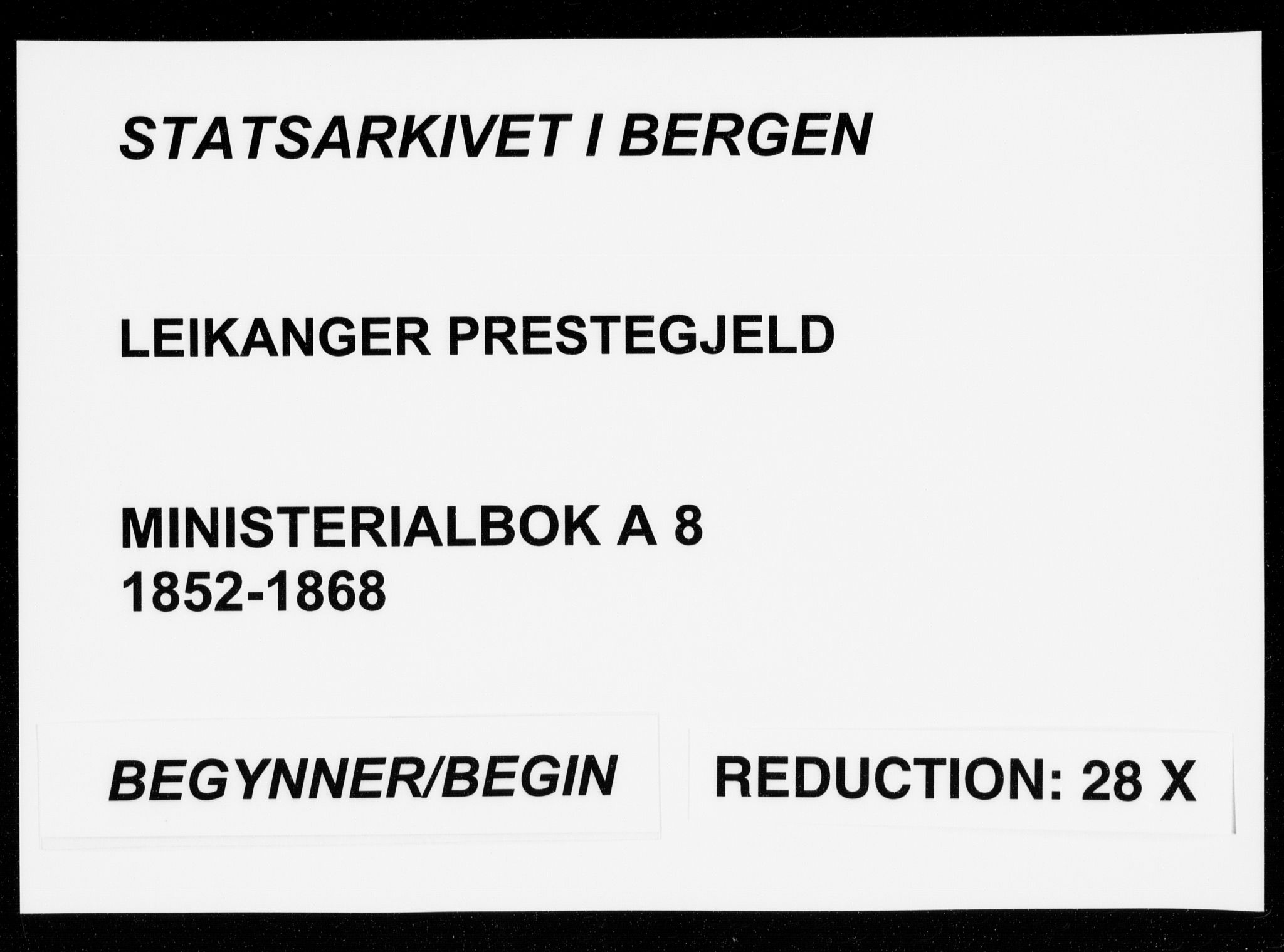Leikanger sokneprestembete, SAB/A-81001: Parish register (official) no. A 8, 1852-1868