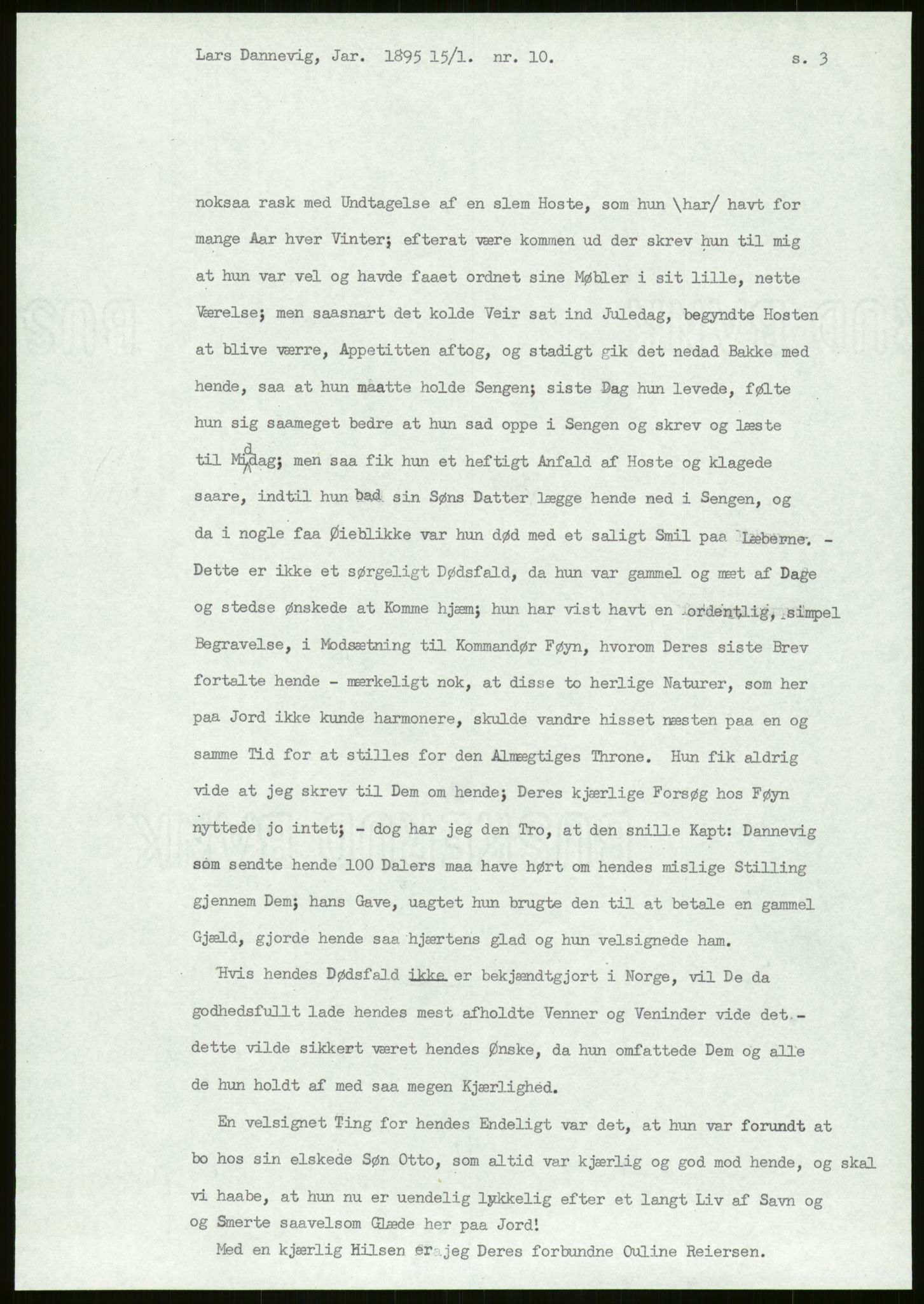 Samlinger til kildeutgivelse, Amerikabrevene, AV/RA-EA-4057/F/L0027: Innlån fra Aust-Agder: Dannevig - Valsgård, 1838-1914, p. 95