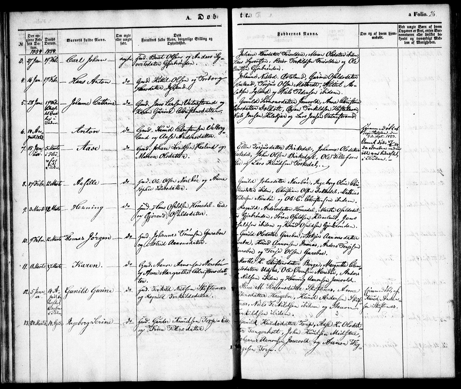 Hommedal sokneprestkontor, AV/SAK-1111-0023/F/Fa/Fab/L0004: Parish register (official) no. A 4, 1848-1860, p. 26