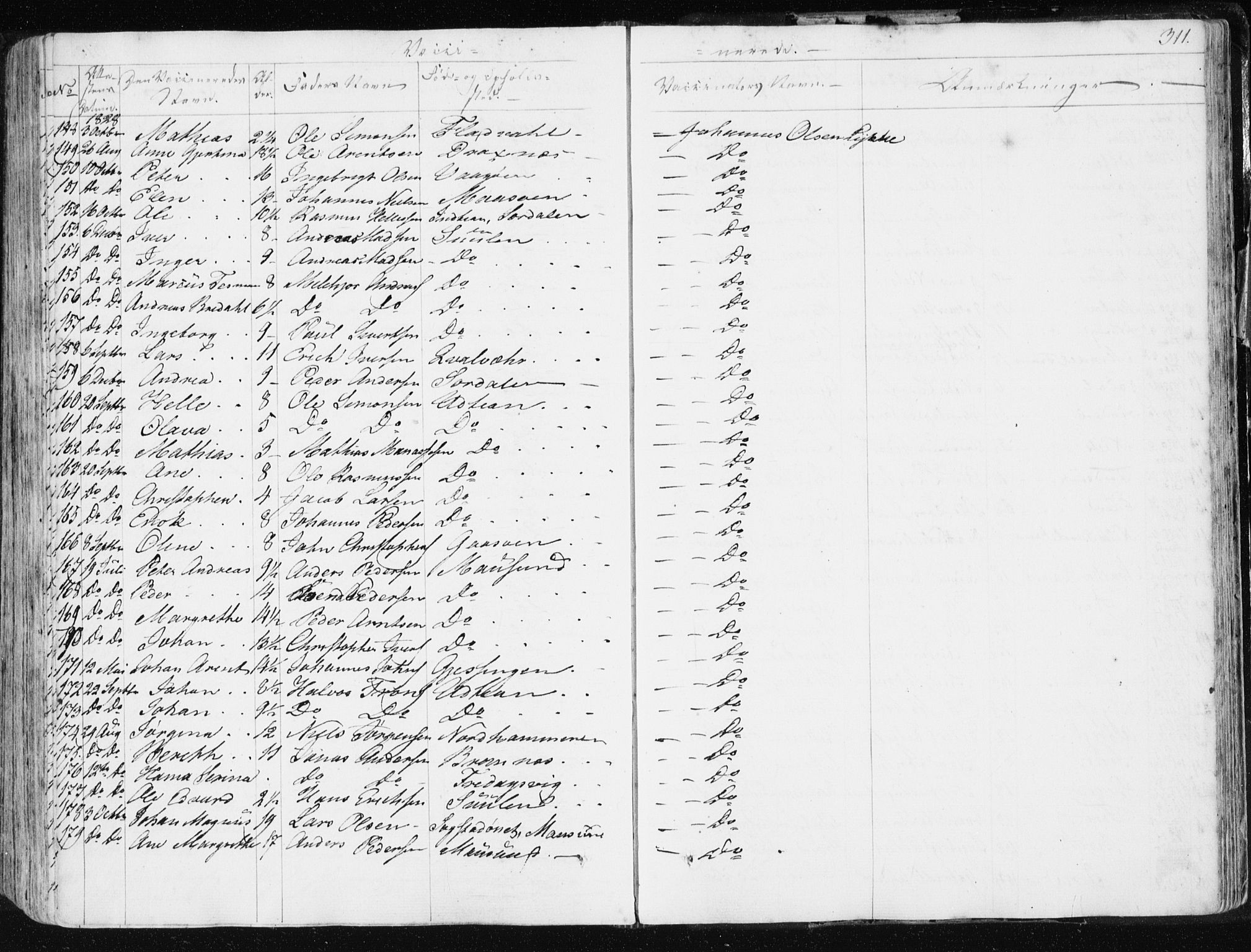 Ministerialprotokoller, klokkerbøker og fødselsregistre - Sør-Trøndelag, SAT/A-1456/634/L0528: Parish register (official) no. 634A04, 1827-1842, p. 311