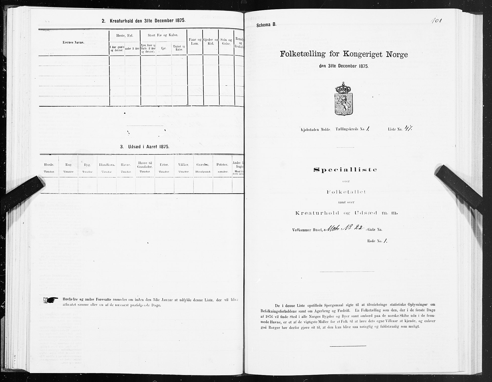 SAT, 1875 census for 1502P Molde, 1875, p. 1101