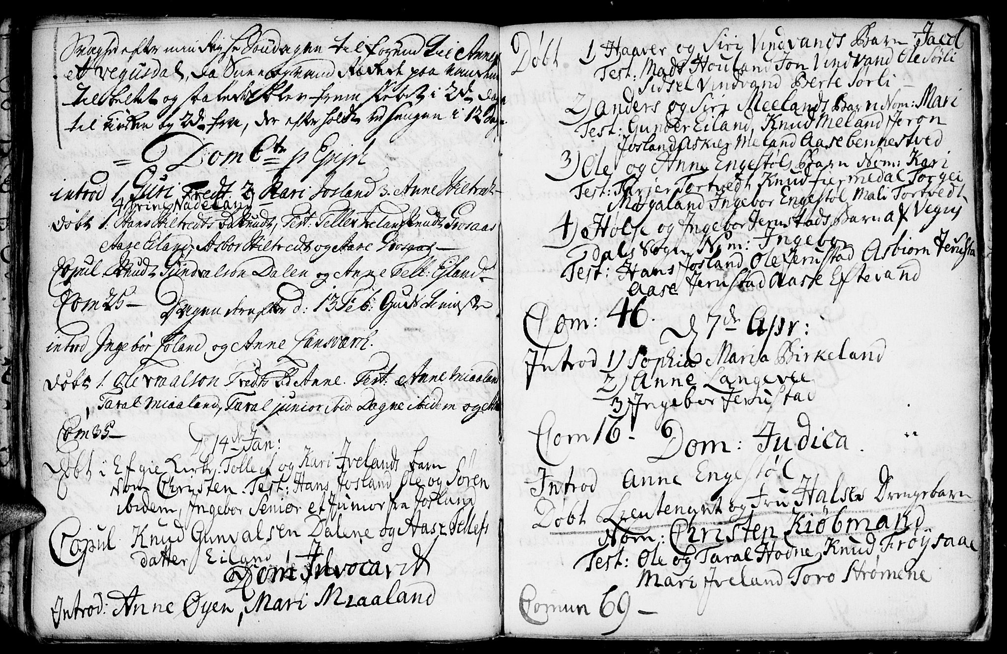 Evje sokneprestkontor, AV/SAK-1111-0008/F/Fa/Fac/L0001: Parish register (official) no. A 1, 1705-1764, p. 347-348