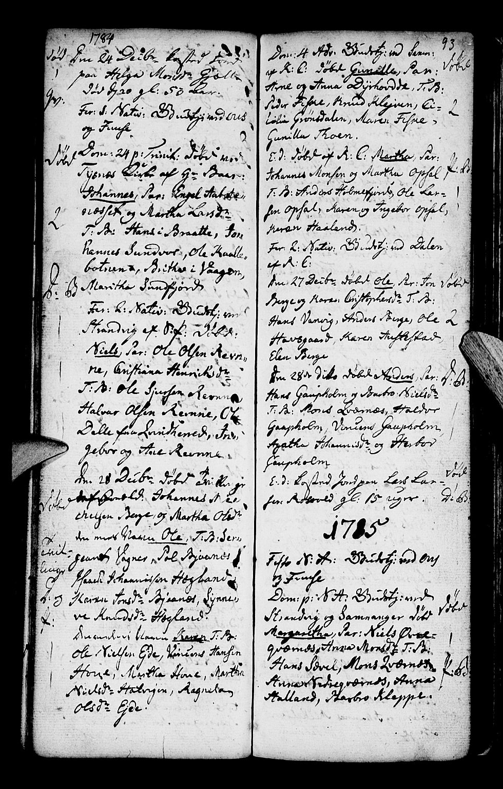 Os sokneprestembete, SAB/A-99929: Parish register (official) no. A 10, 1779-1788, p. 93