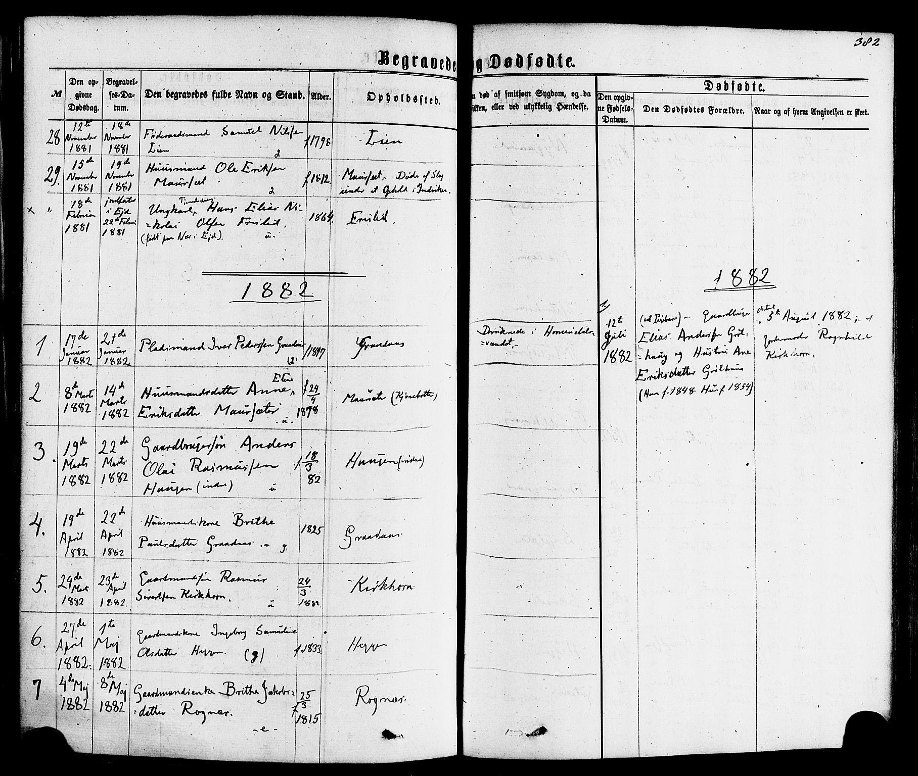 Hornindal sokneprestembete, SAB/A-82401/H/Haa/Haaa/L0002: Parish register (official) no. A 2, 1867-1884, p. 382