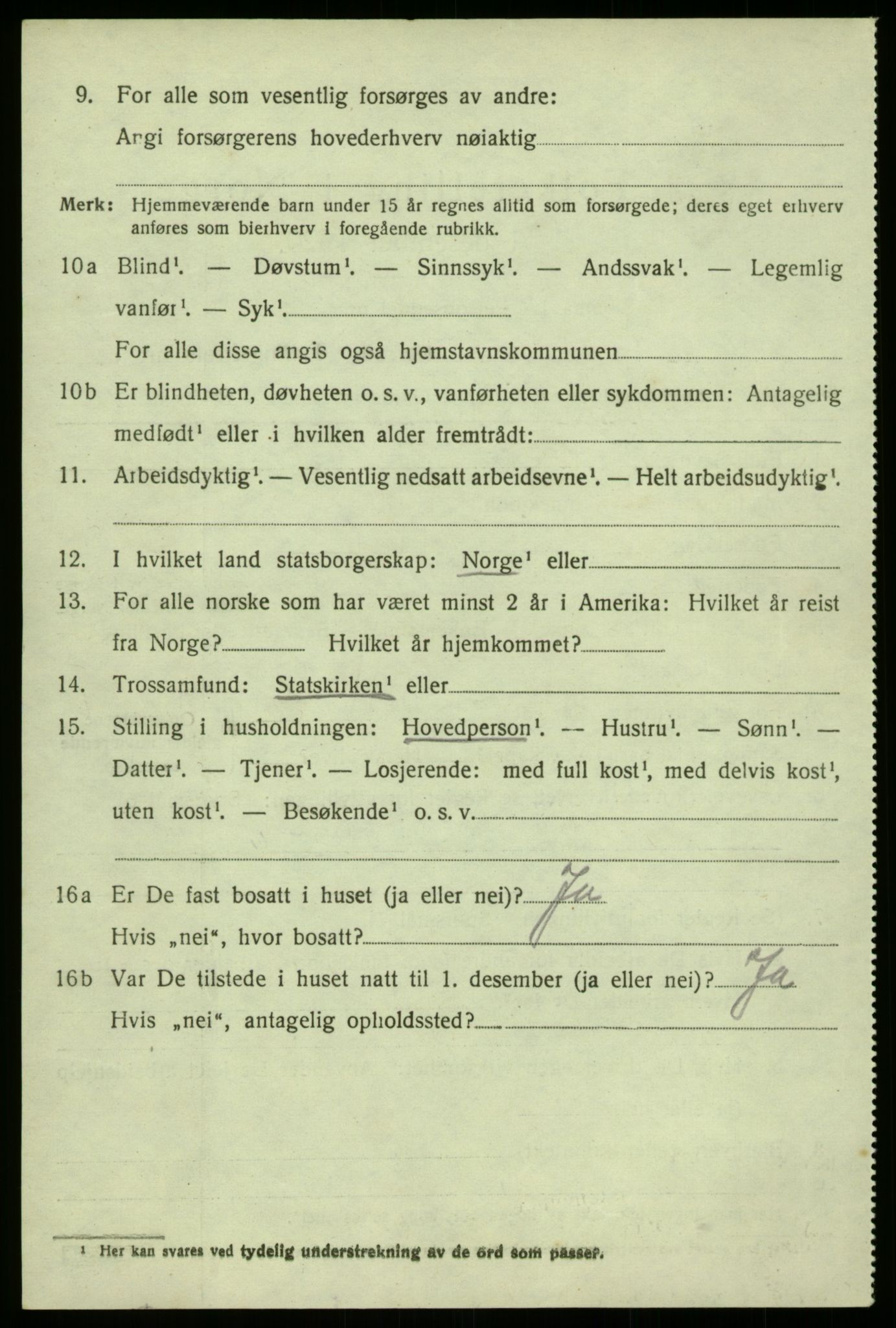 SAB, 1920 census for Masfjorden, 1920, p. 4450