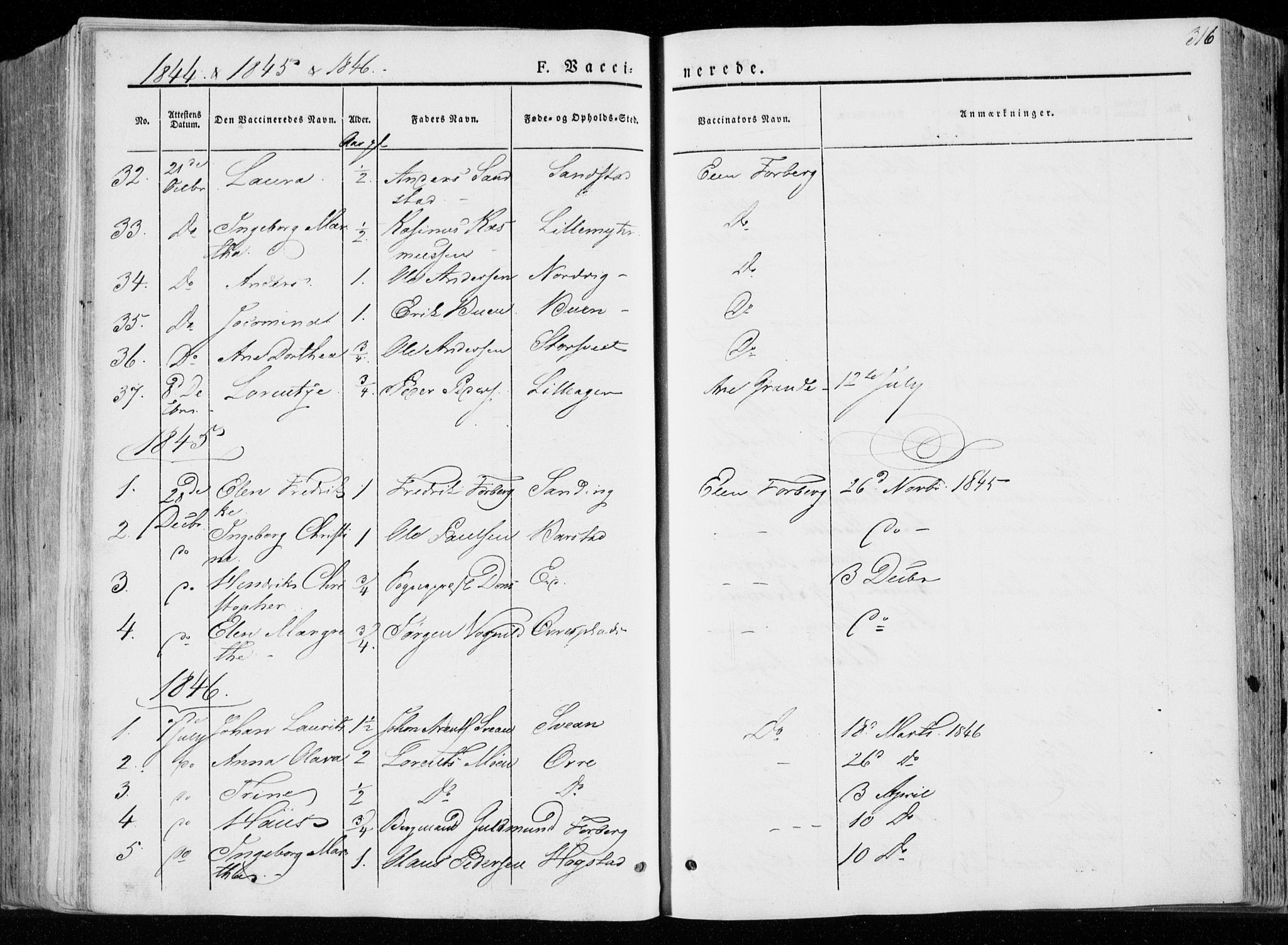 Ministerialprotokoller, klokkerbøker og fødselsregistre - Nord-Trøndelag, SAT/A-1458/722/L0218: Parish register (official) no. 722A05, 1843-1868, p. 316