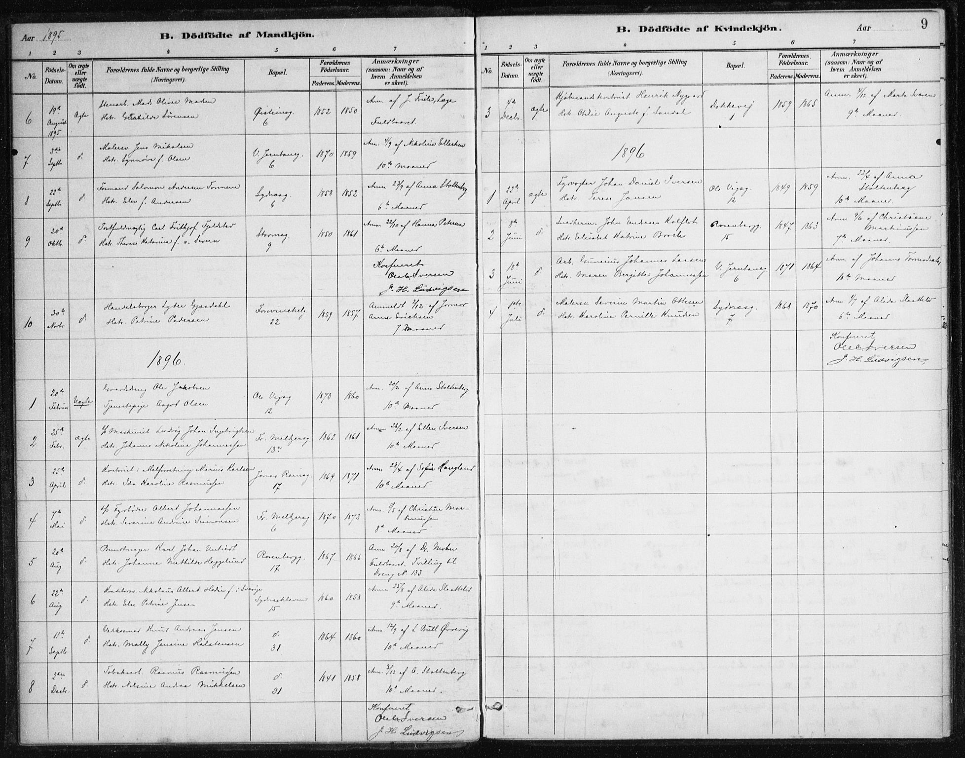 Johanneskirken sokneprestembete, SAB/A-76001/H/Haa/L0007: Parish register (official) no. B 1, 1885-1915, p. 9