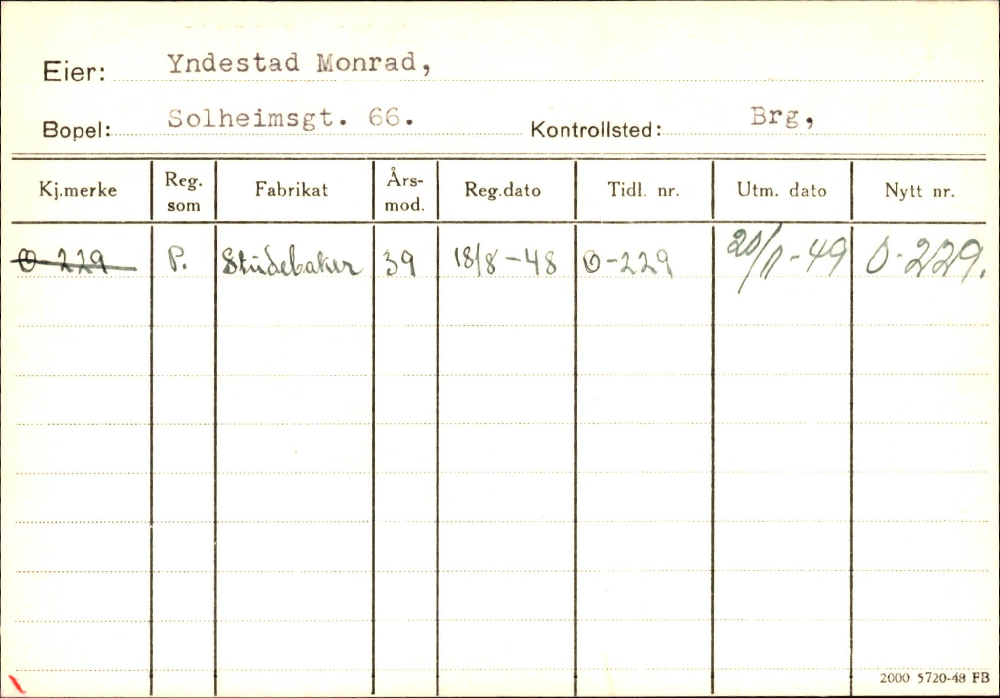 Statens vegvesen, Hordaland vegkontor, AV/SAB-A-5201/2/Hb/L0037: O-eierkort W-P, 1920-1971, p. 928