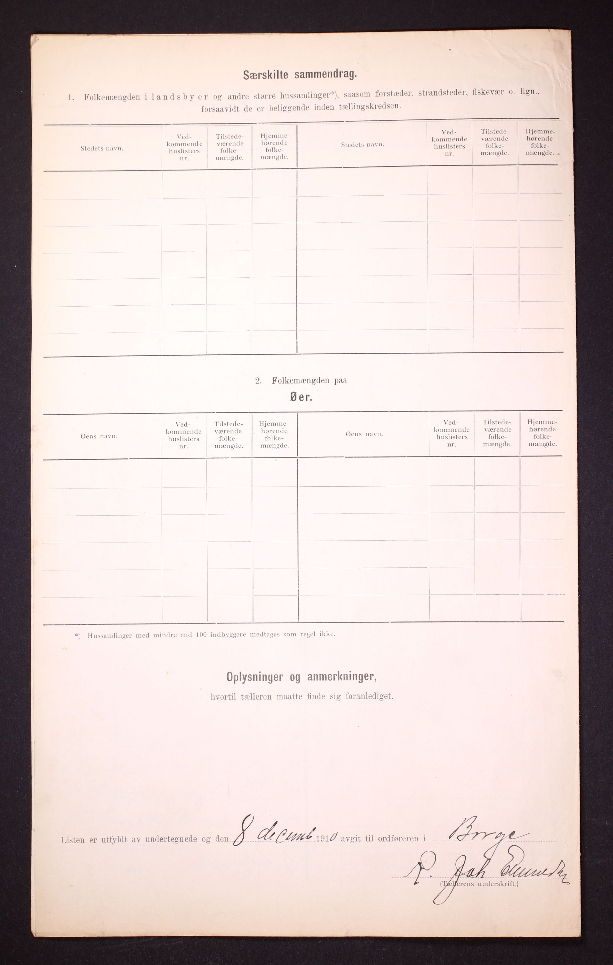 RA, 1910 census for Borge, 1910, p. 43