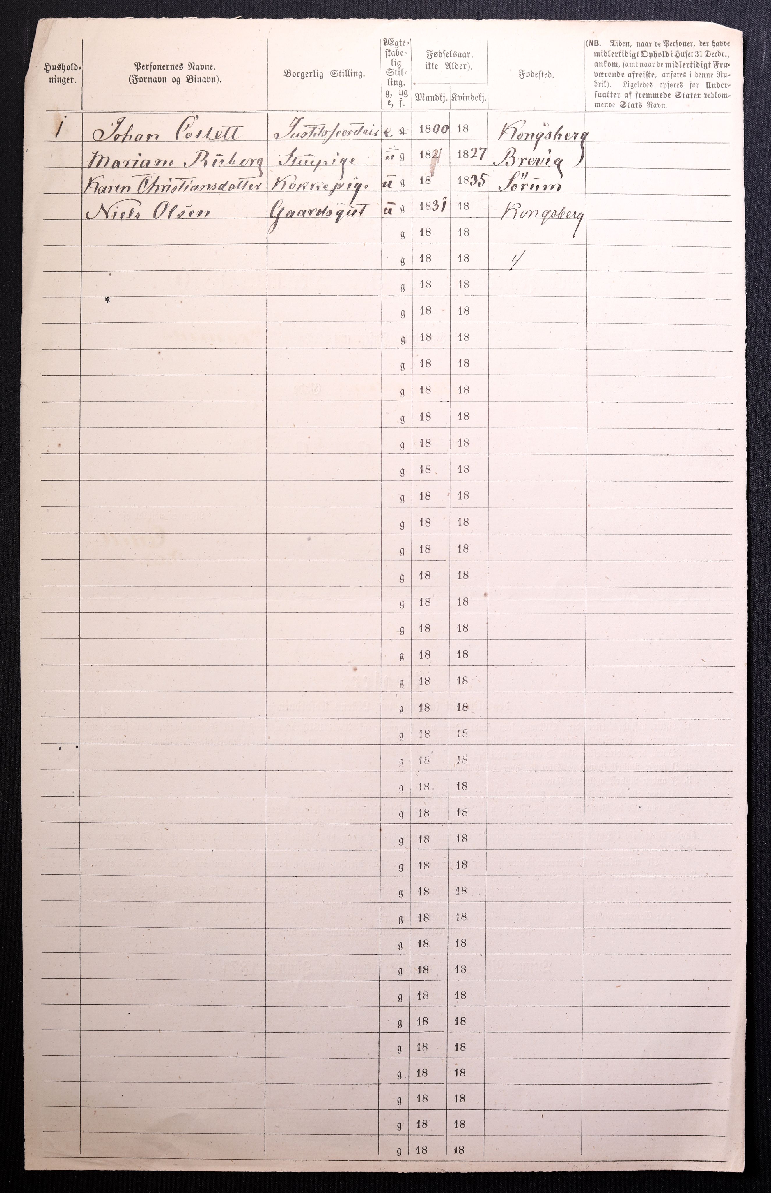 RA, 1870 census for 0301 Kristiania, 1870, p. 2369