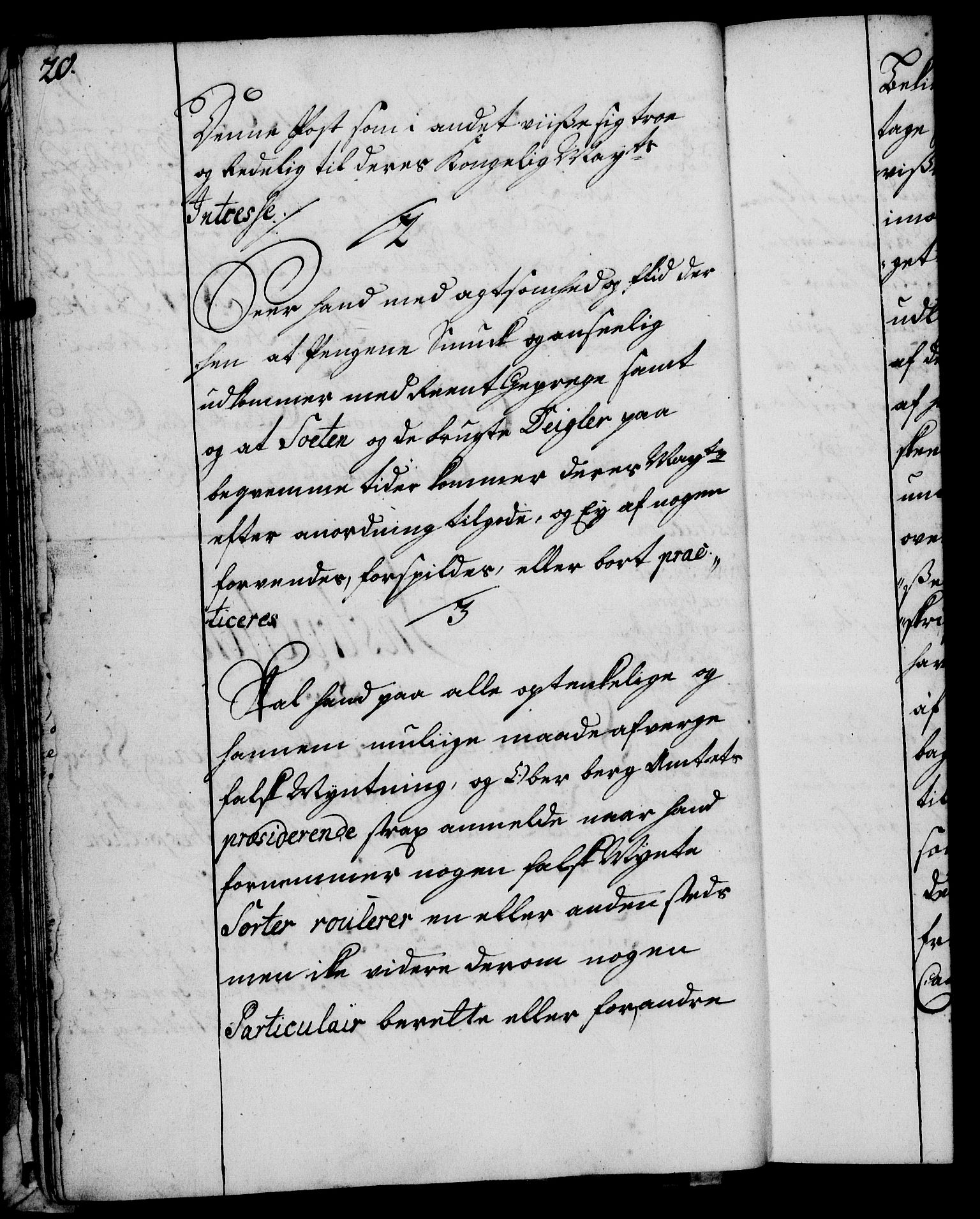 Rentekammeret, Kammerkanselliet, RA/EA-3111/G/Gg/Ggi/L0002: Norsk instruksjonsprotokoll med register (merket RK 53.35), 1729-1751, p. 20