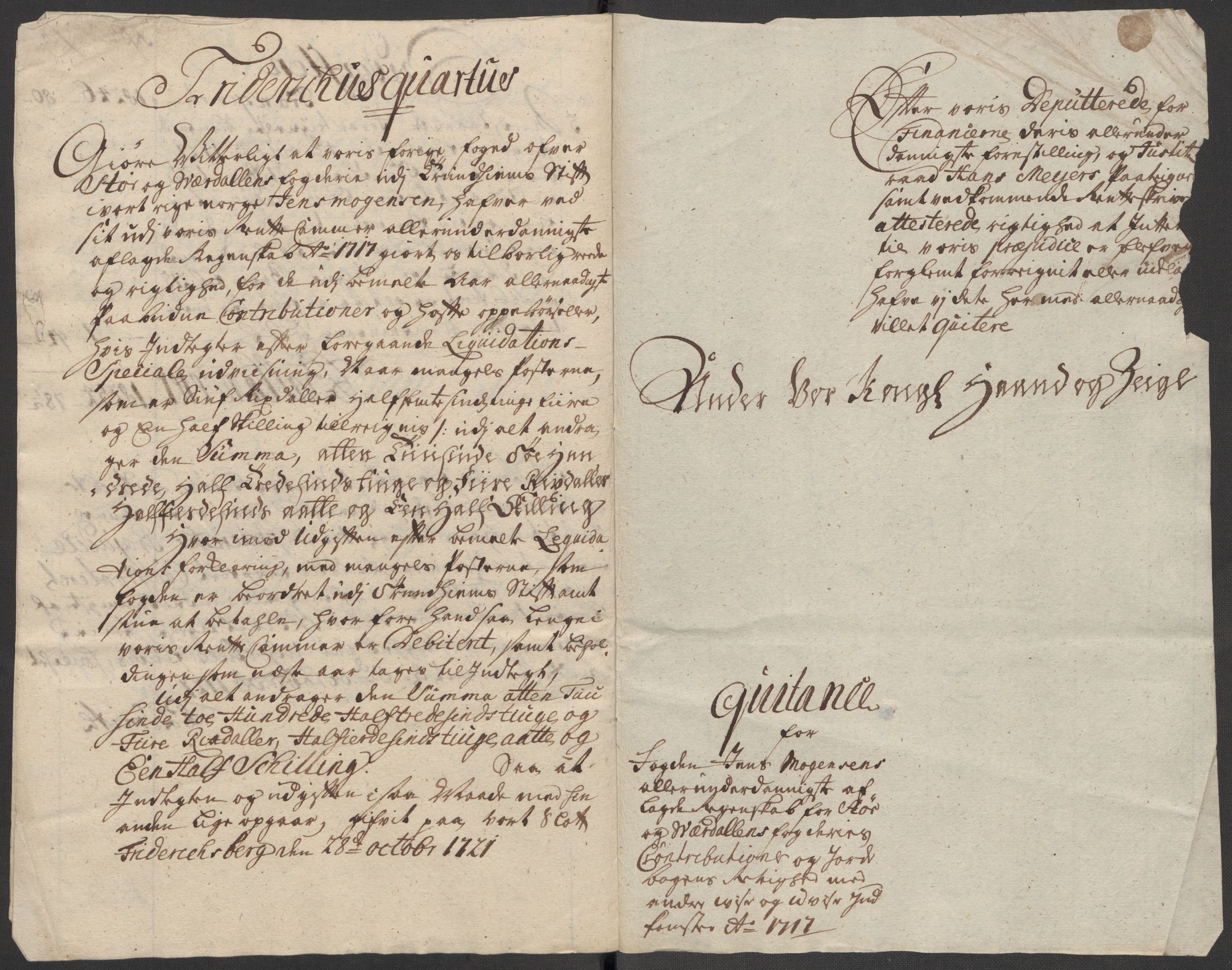Rentekammeret inntil 1814, Reviderte regnskaper, Fogderegnskap, RA/EA-4092/R62/L4207: Fogderegnskap Stjørdal og Verdal, 1717, p. 21