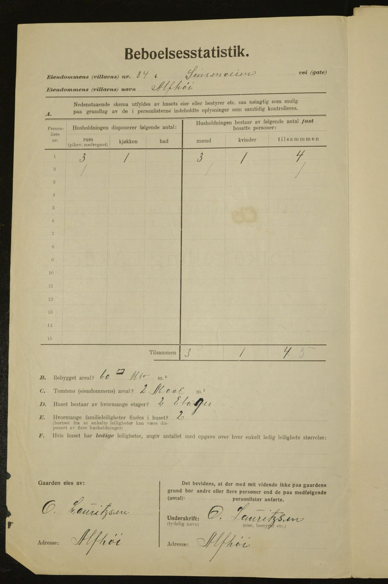 , Municipal Census 1923 for Aker, 1923, p. 30299