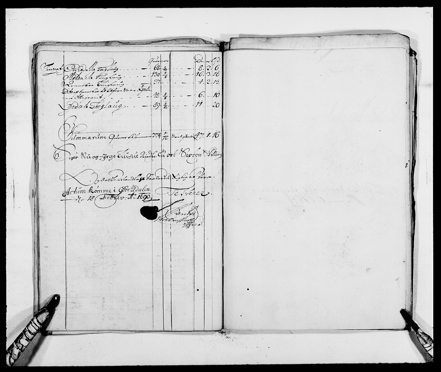 Rentekammeret inntil 1814, Reviderte regnskaper, Fogderegnskap, RA/EA-4092/R58/L3936: Fogderegnskap Orkdal, 1689-1690, p. 82