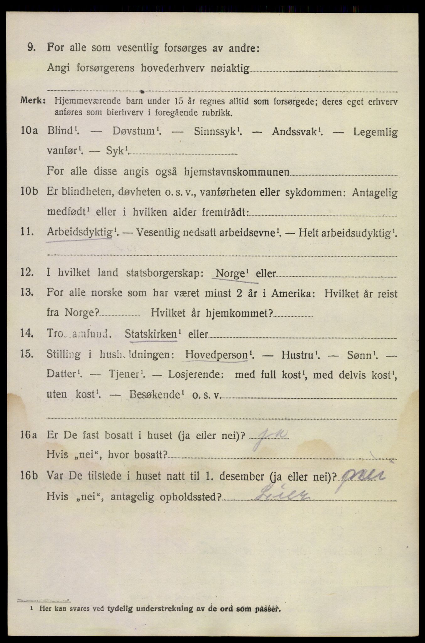 SAKO, 1920 census for Sande, 1920, p. 7895