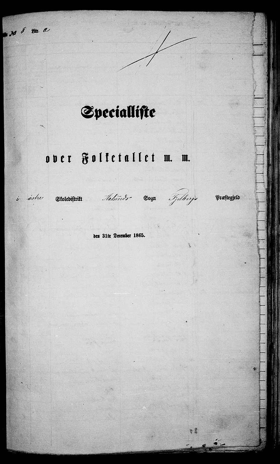 RA, 1865 census for Fjelberg, 1865, p. 107