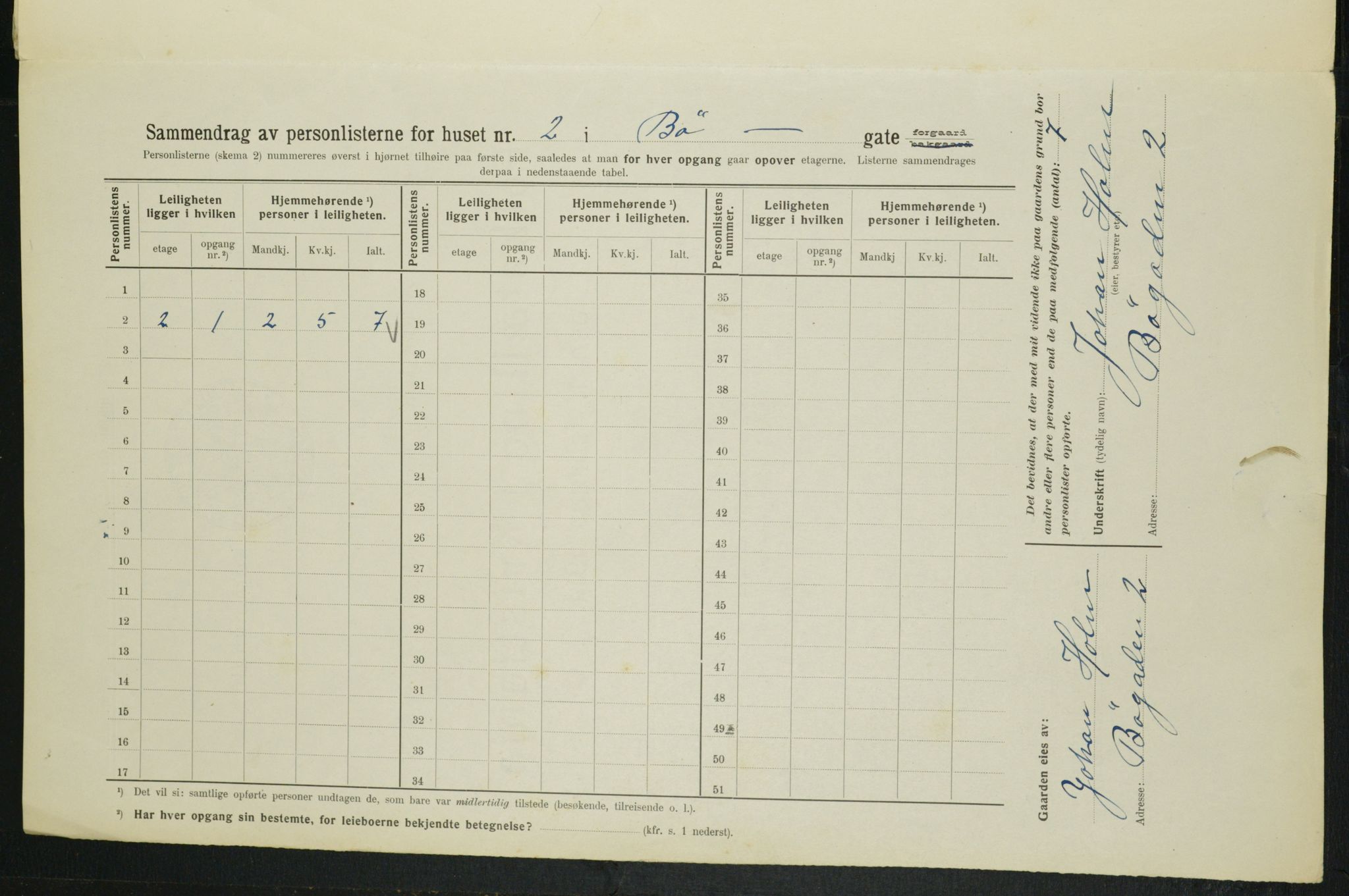 OBA, Municipal Census 1914 for Kristiania, 1914, p. 11270