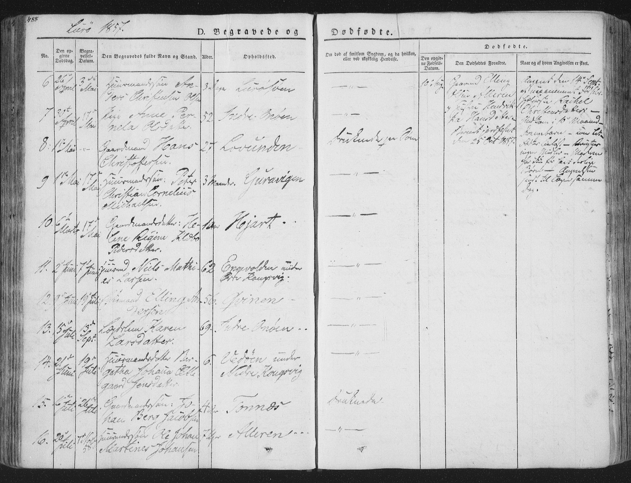 Ministerialprotokoller, klokkerbøker og fødselsregistre - Nordland, AV/SAT-A-1459/839/L0566: Parish register (official) no. 839A03, 1825-1862, p. 488