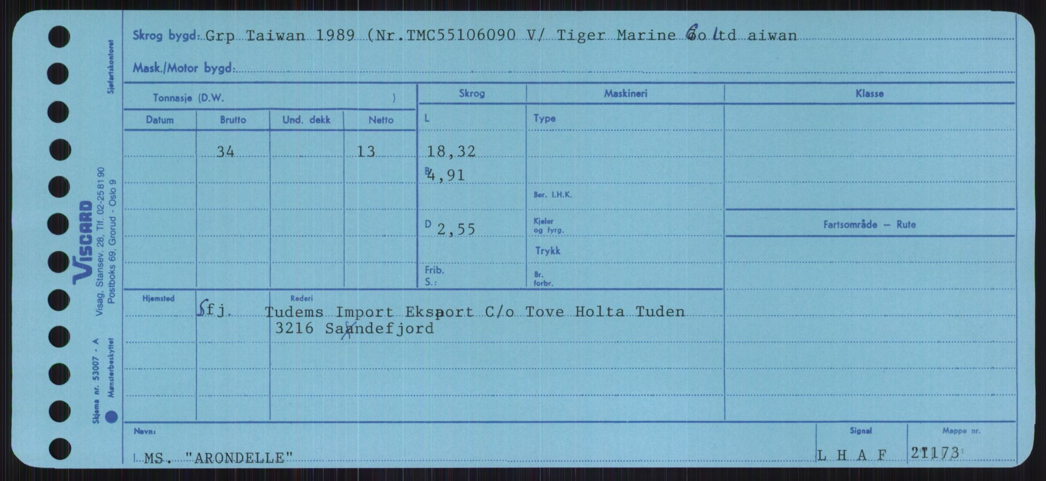 Sjøfartsdirektoratet med forløpere, Skipsmålingen, RA/S-1627/H/Ha/L0001/0001: Fartøy, A-Eig / Fartøy A-Bjøn, p. 415