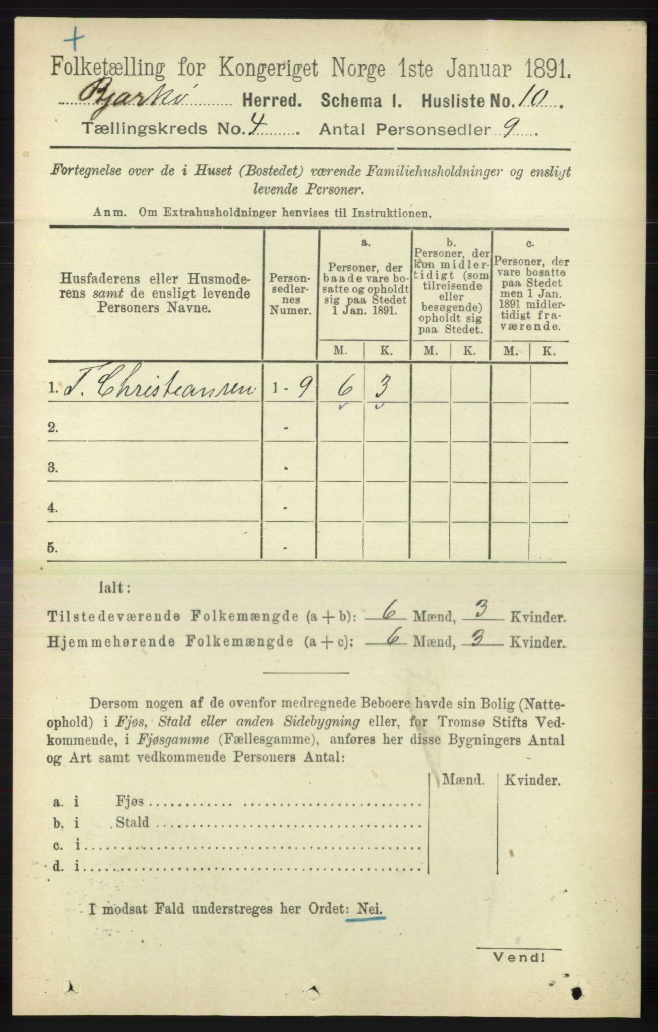 RA, 1891 census for 1915 Bjarkøy, 1891, p. 1881