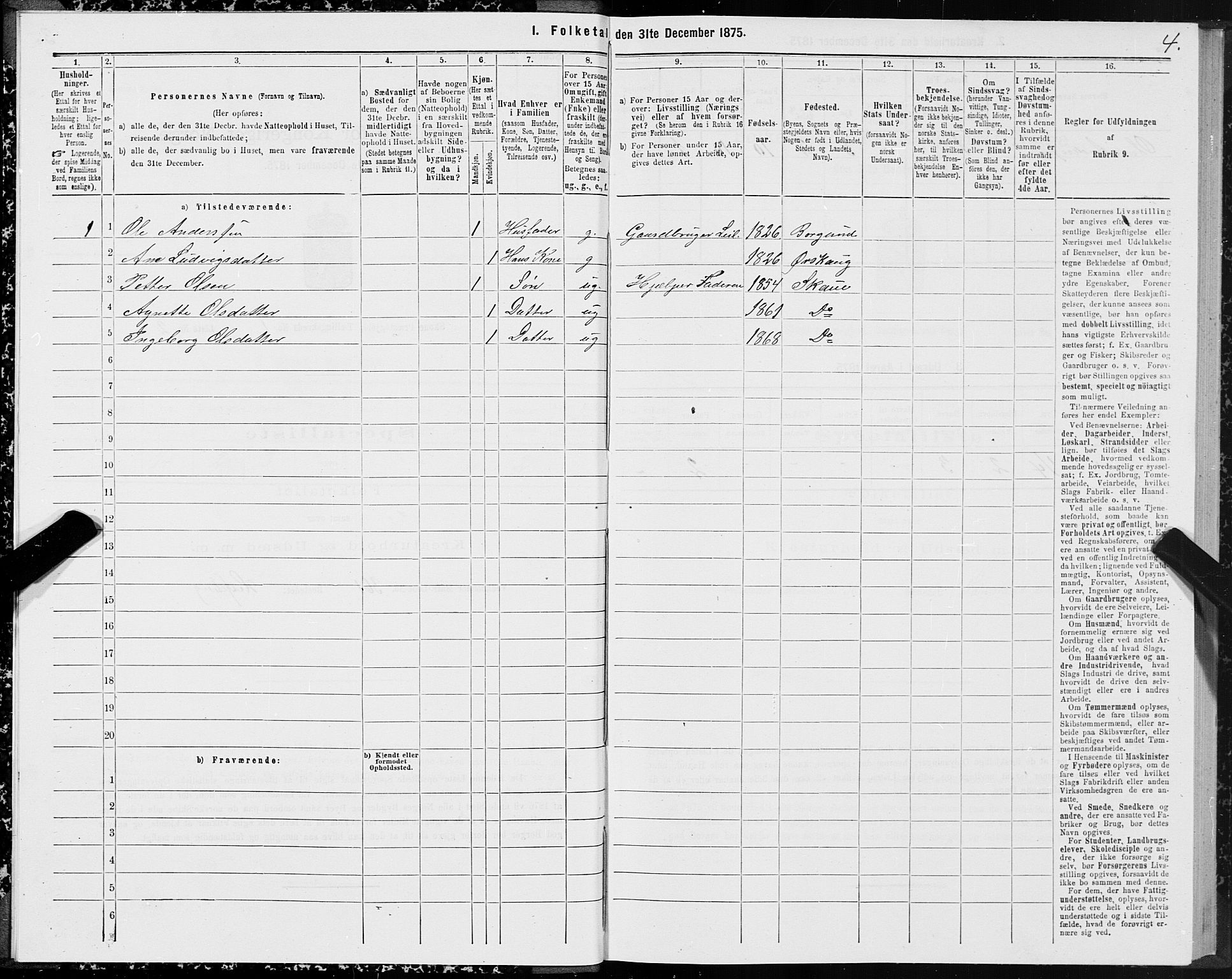 SAT, 1875 census for 1529P Skodje, 1875, p. 1004