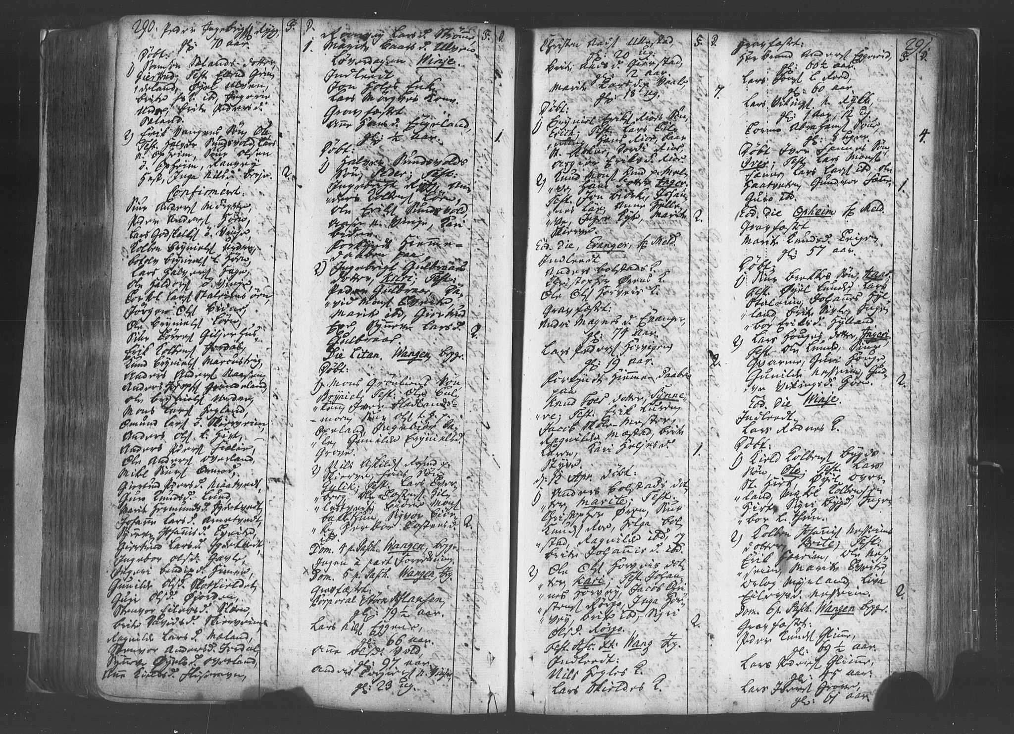 Voss sokneprestembete, AV/SAB-A-79001/H/Haa: Parish register (official) no. A 8, 1752-1780, p. 290-291