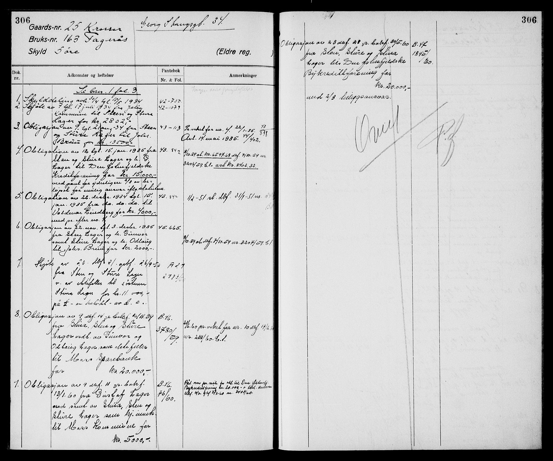 Moss sorenskriveri, SAO/A-10168: Mortgage register no. XI 4, 1864-1961, p. 306