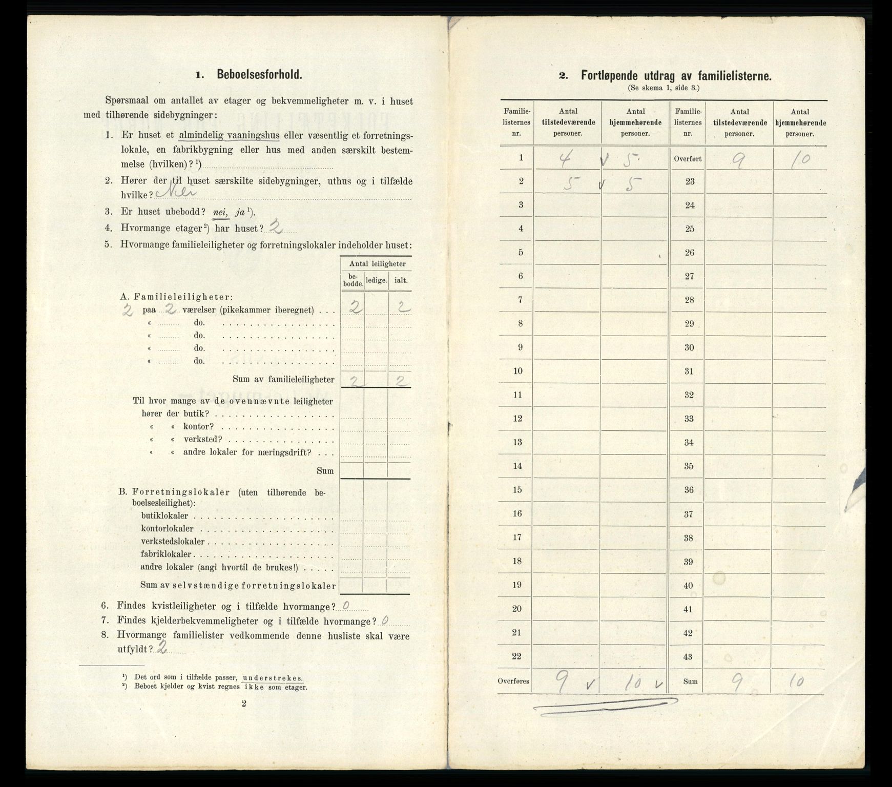 RA, 1910 census for Bergen, 1910, p. 42494