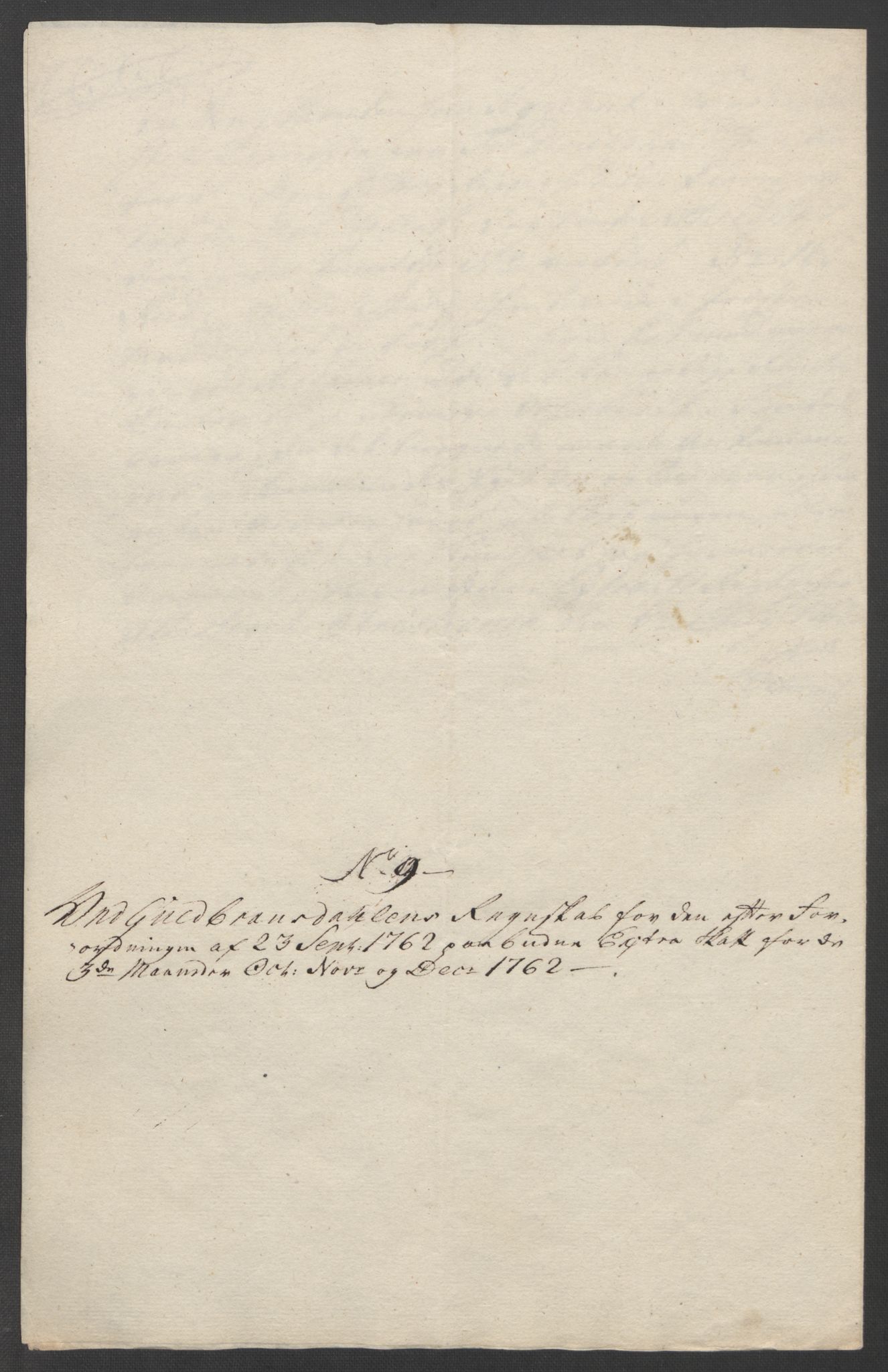 Rentekammeret inntil 1814, Reviderte regnskaper, Fogderegnskap, RA/EA-4092/R17/L1266: Ekstraskatten Gudbrandsdal, 1762-1766, p. 41
