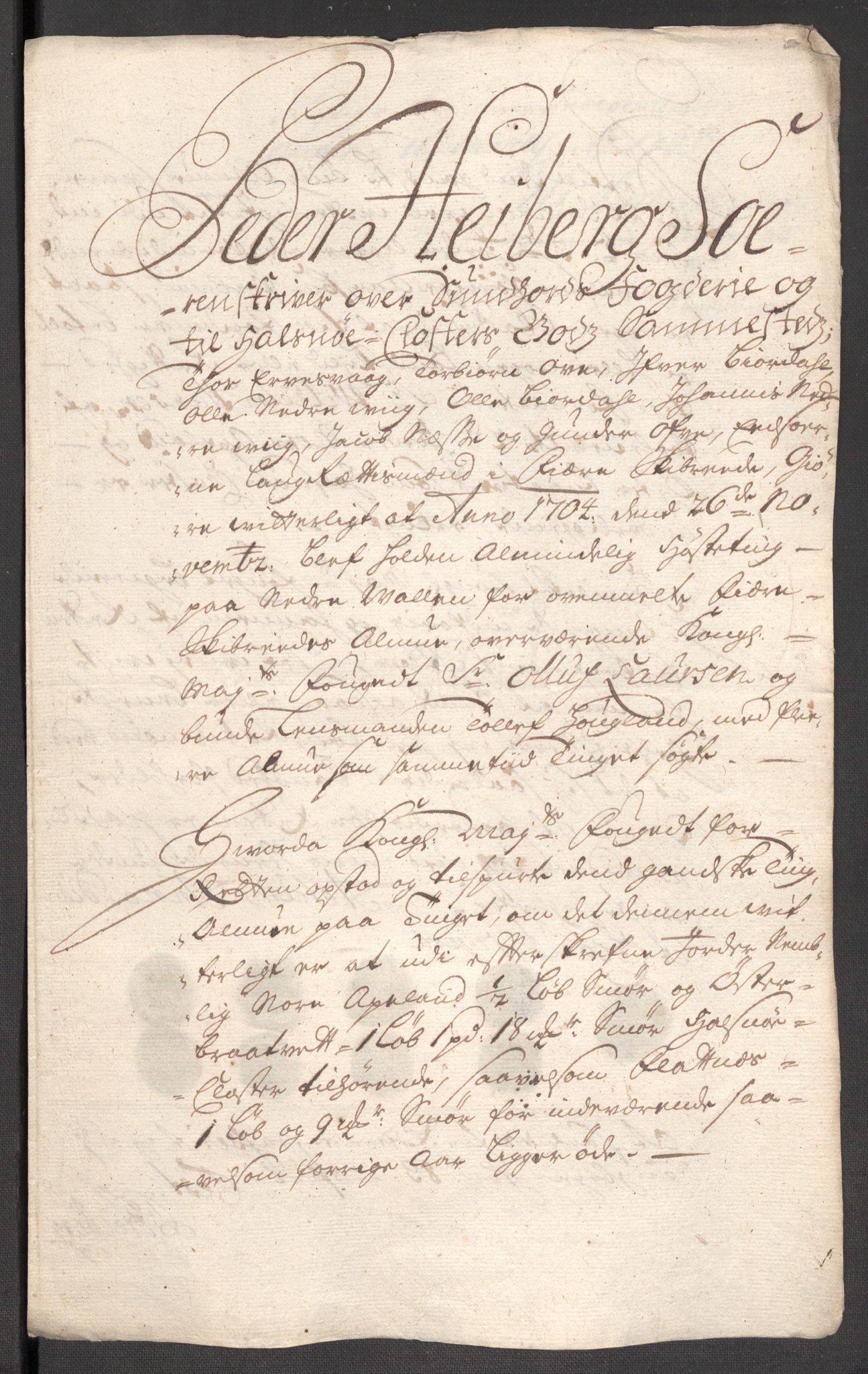 Rentekammeret inntil 1814, Reviderte regnskaper, Fogderegnskap, AV/RA-EA-4092/R48/L2982: Fogderegnskap Sunnhordland og Hardanger, 1704, p. 230