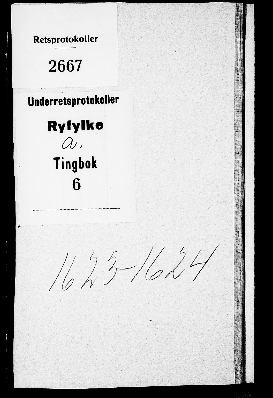 Ryfylke tingrett, SAST/A-100055/001/I/IB/IBA/L0006: Tingbok, Ryfylke, 1623-1624