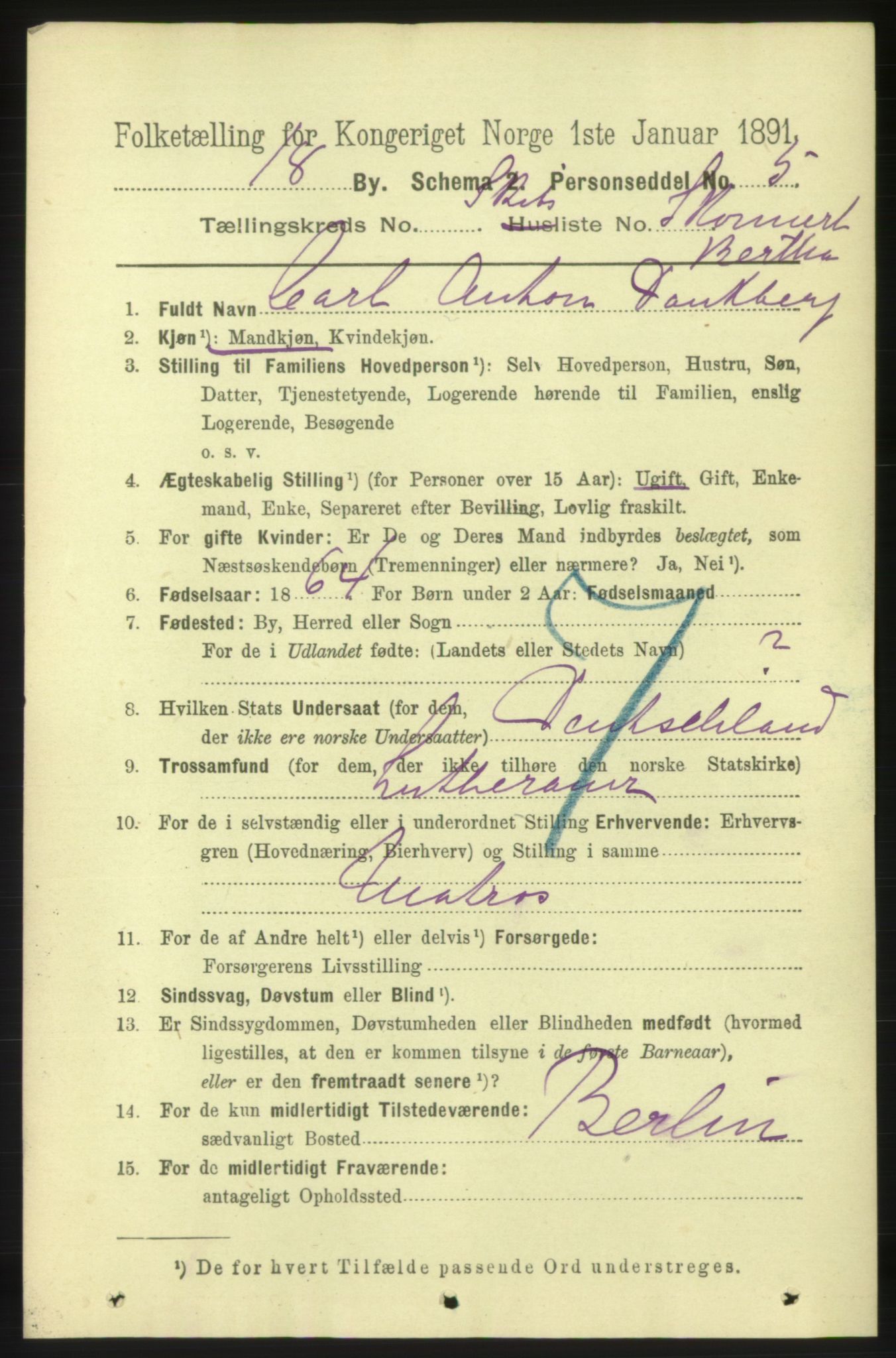 RA, 1891 census for 0701 Svelvik, 1891, p. 2066