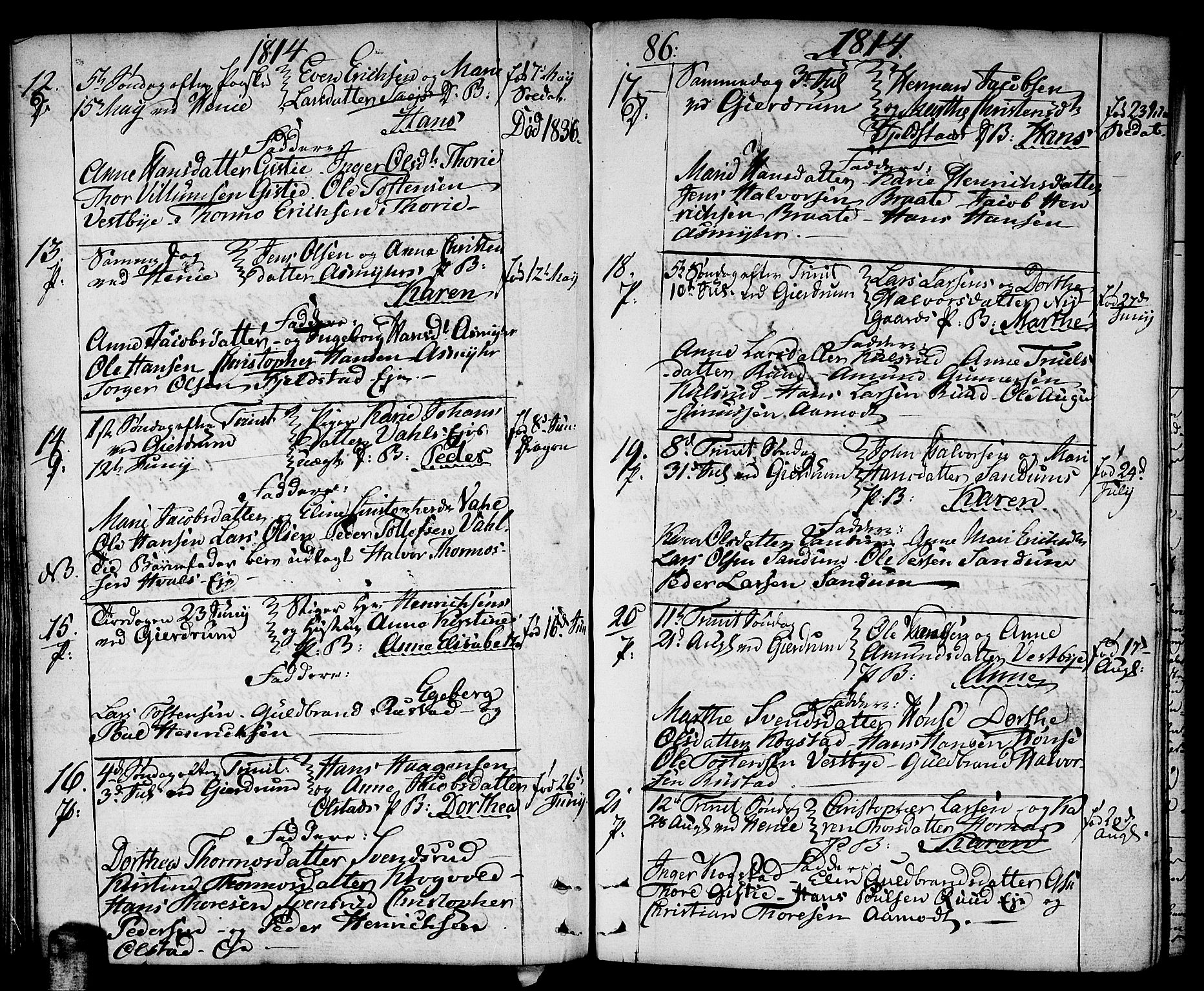 Gjerdrum prestekontor Kirkebøker, AV/SAO-A-10412b/F/Fa/L0003: Parish register (official) no. I 3, 1798-1815, p. 86