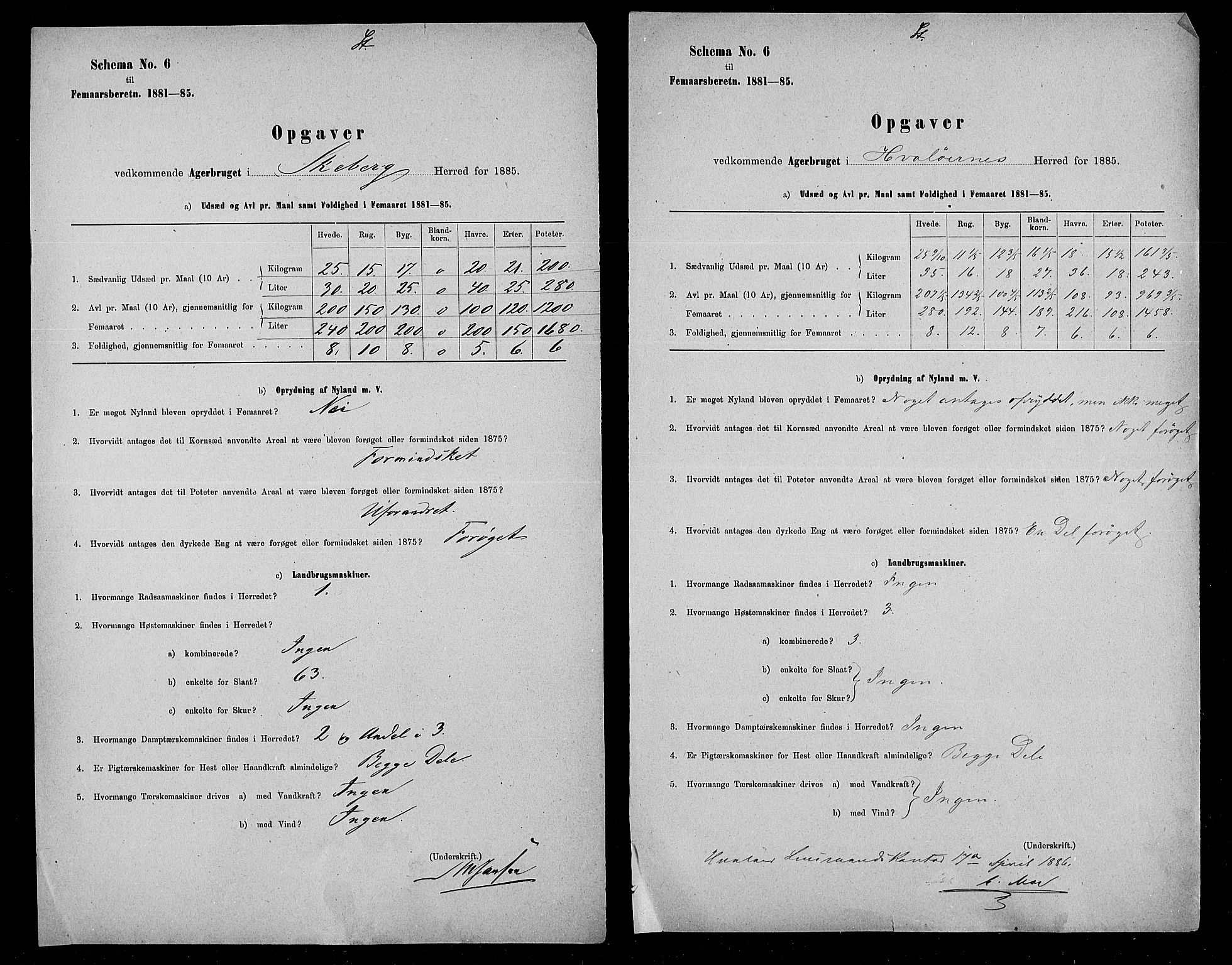 Statistisk sentralbyrå, Næringsøkonomiske emner, Generelt - Amtmennenes femårsberetninger, RA/S-2233/F/Fa/L0059: --, 1876-1885, p. 477