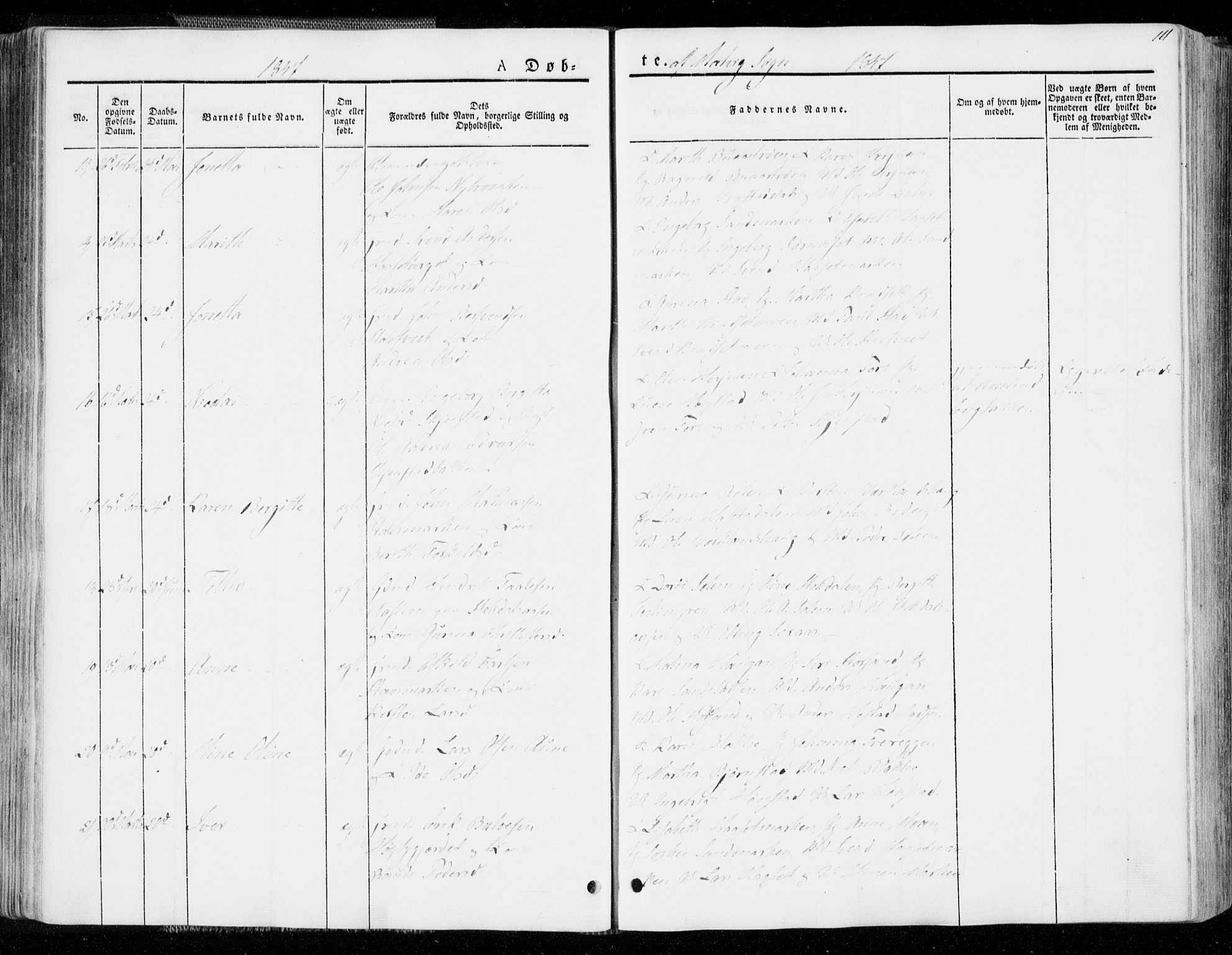 Ministerialprotokoller, klokkerbøker og fødselsregistre - Sør-Trøndelag, AV/SAT-A-1456/606/L0290: Parish register (official) no. 606A05, 1841-1847, p. 111