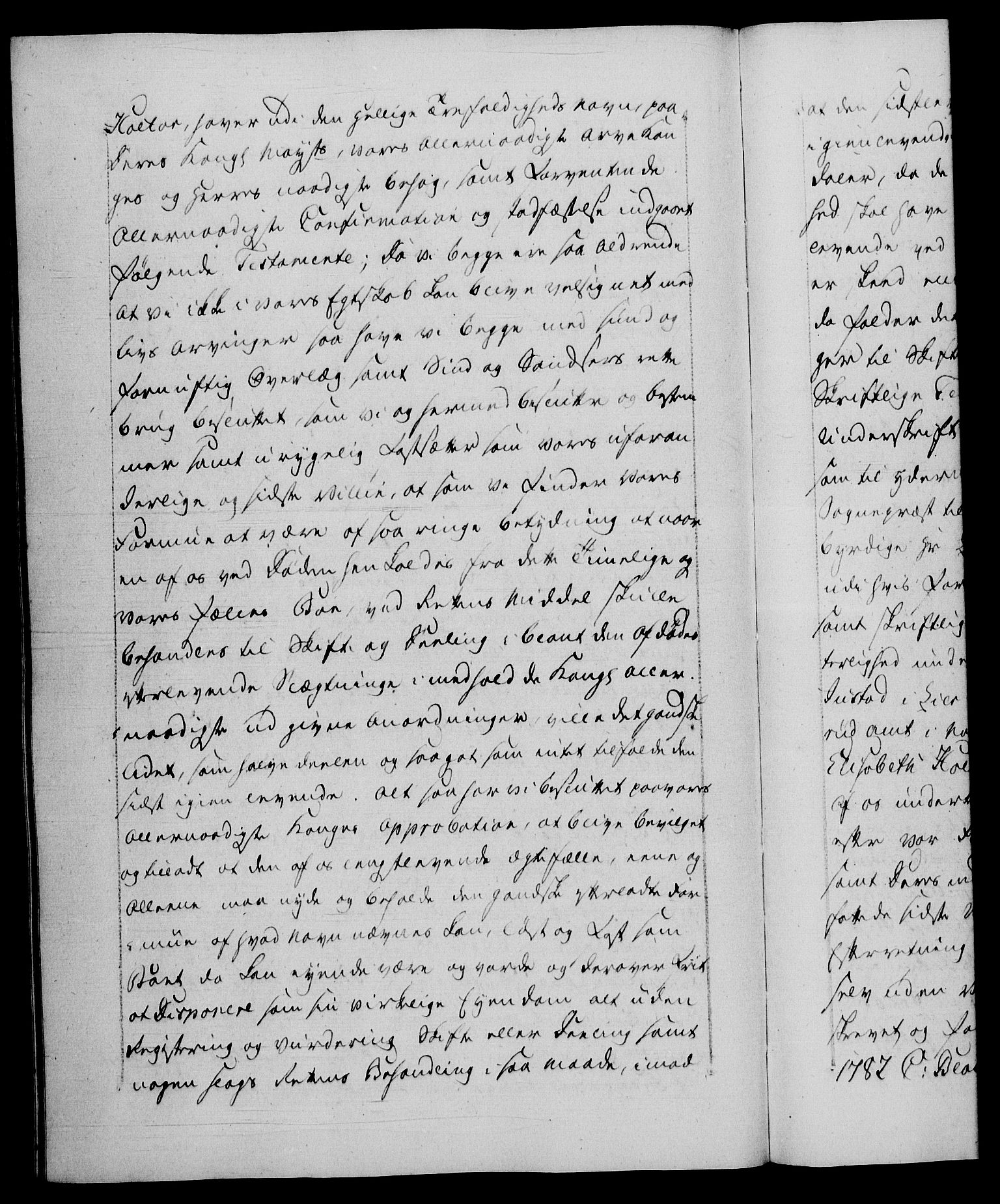 Danske Kanselli 1572-1799, RA/EA-3023/F/Fc/Fca/Fcaa/L0051: Norske registre, 1786-1787, p. 427b